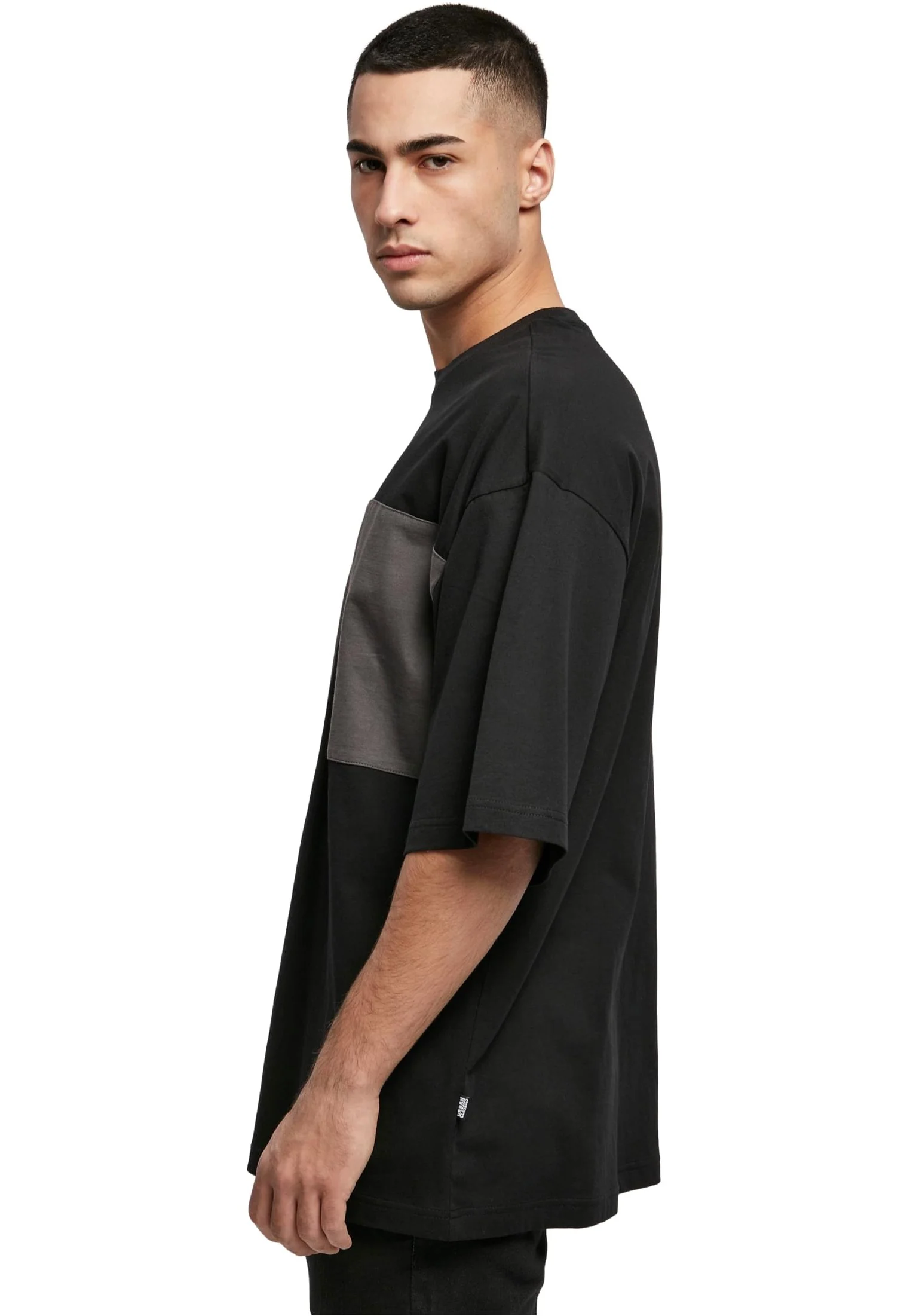 Urban Classics - Big Double Pocket Black/Asphalt - T-Shirt - Image 5