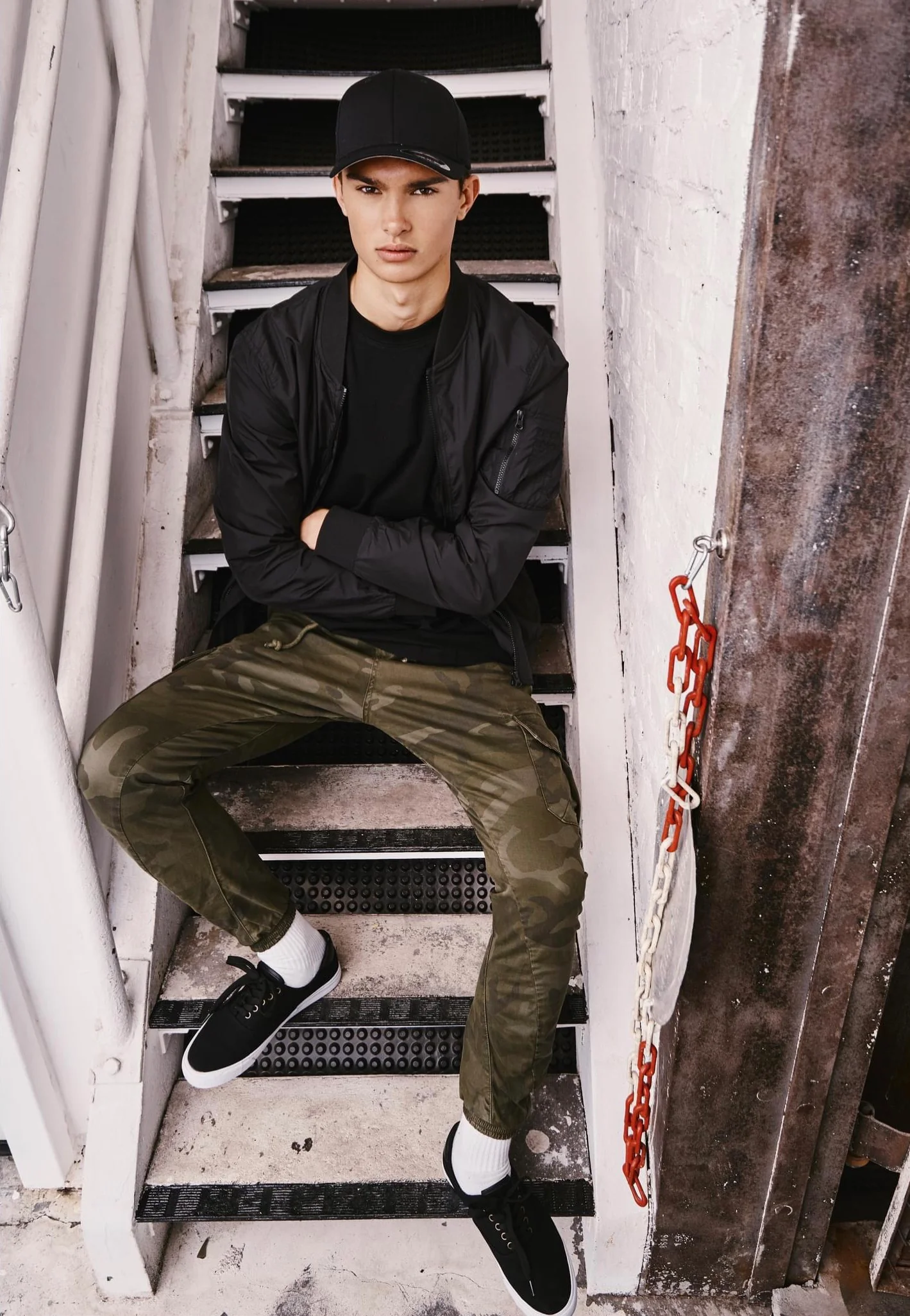 Urban Classics - Camo Cargo Olive Camouflage - Pants - Image 2