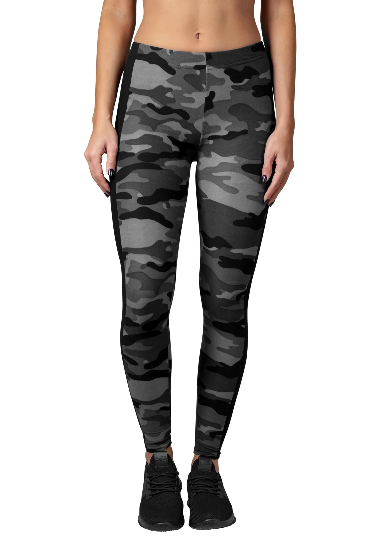 Urban Classics - Camo Stripe Darkcamo/Black - Leggings - Image 2
