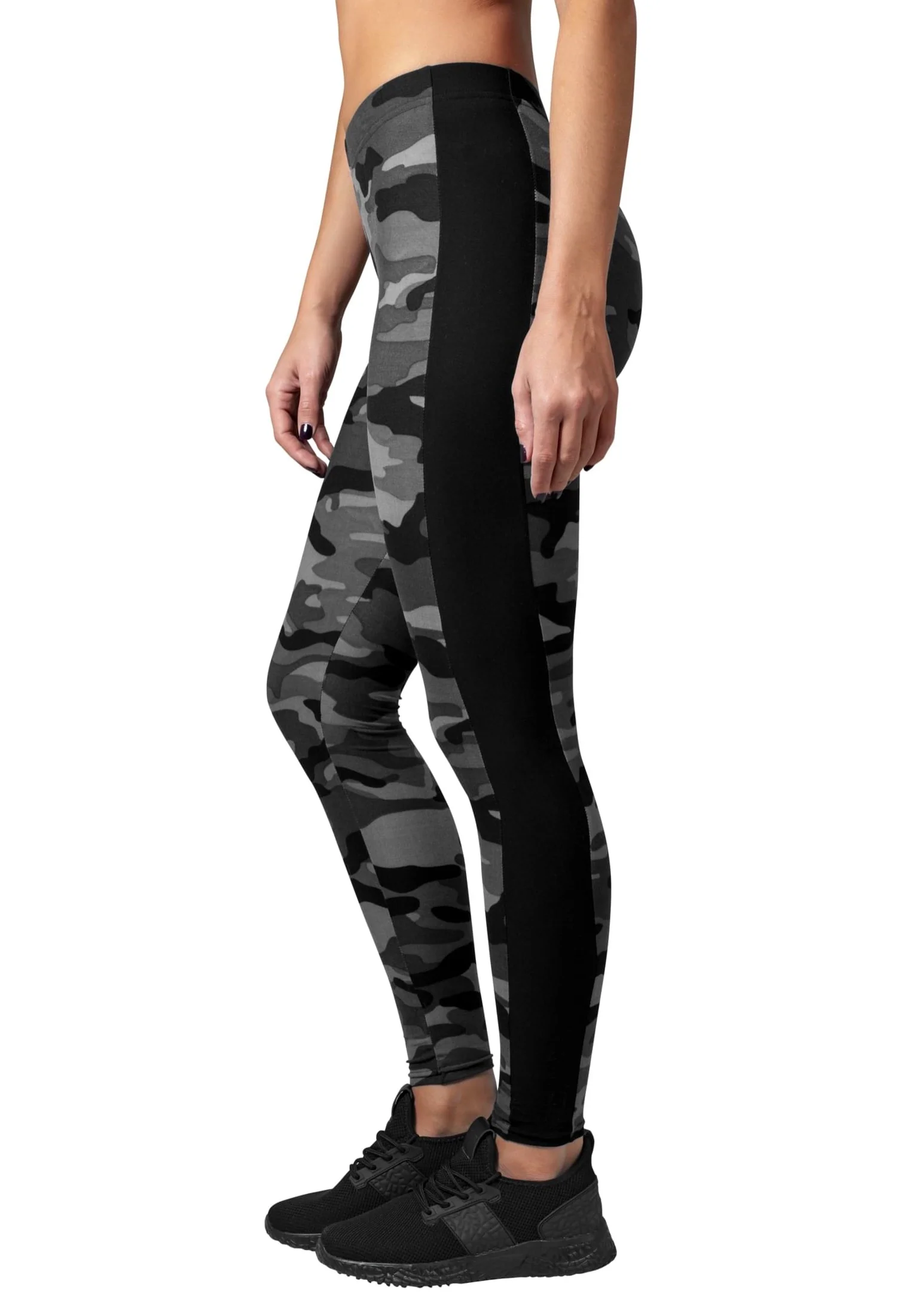 Urban Classics - Camo Stripe Darkcamo/Black - Leggings - Image 4