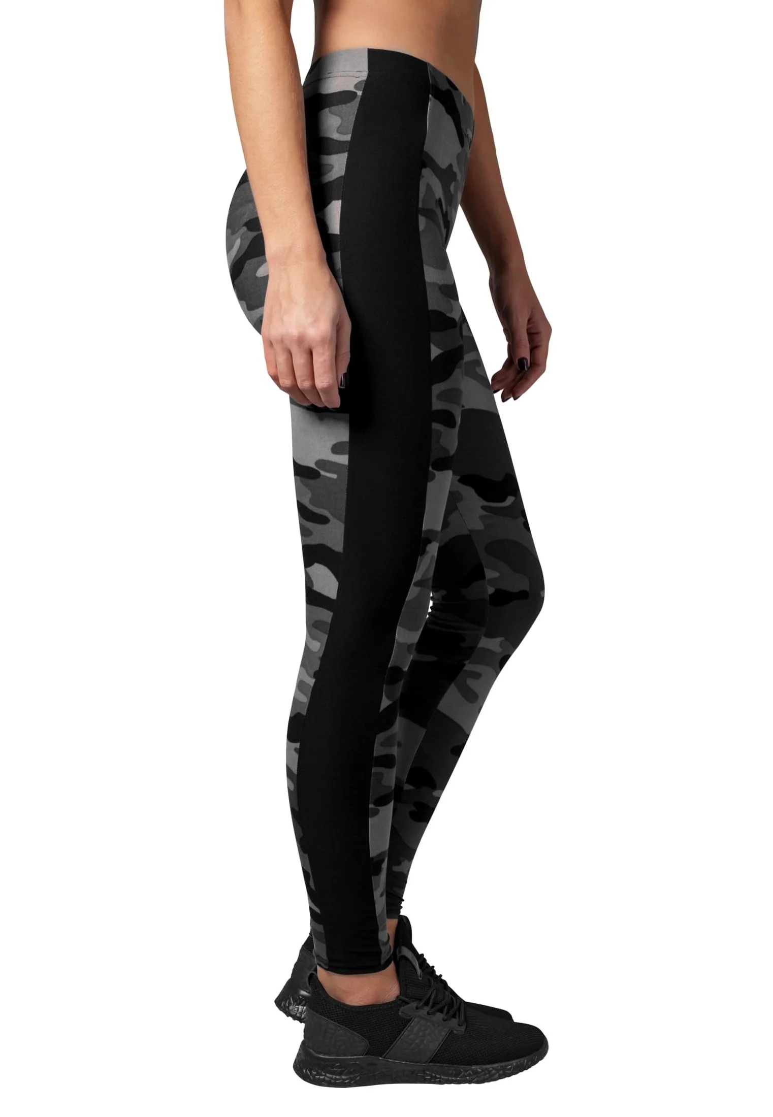 Urban Classics - Camo Stripe Darkcamo/Black - Leggings - Image 5