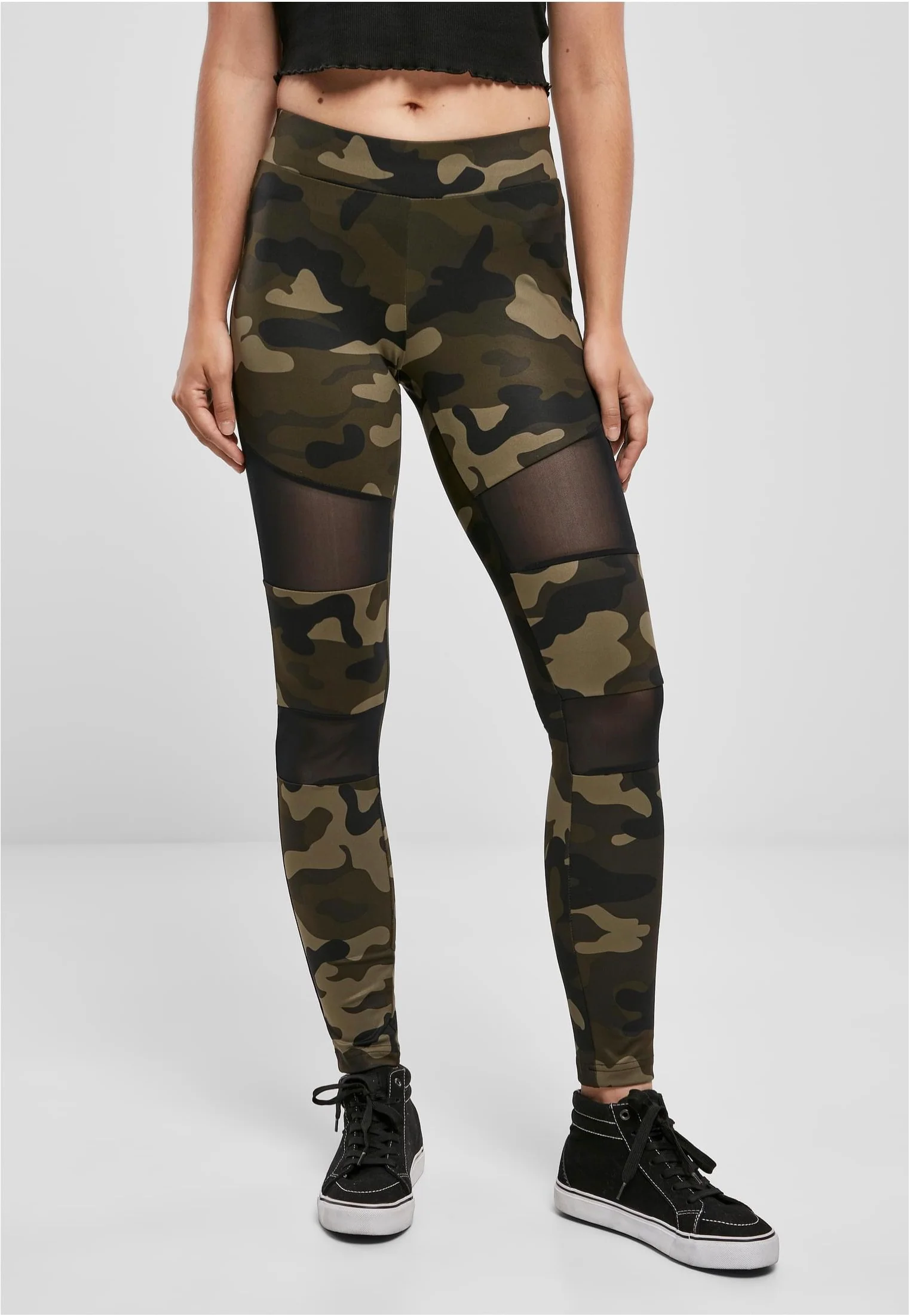 Urban Classics - Camo Tech Woodcamo/Black - Leggings