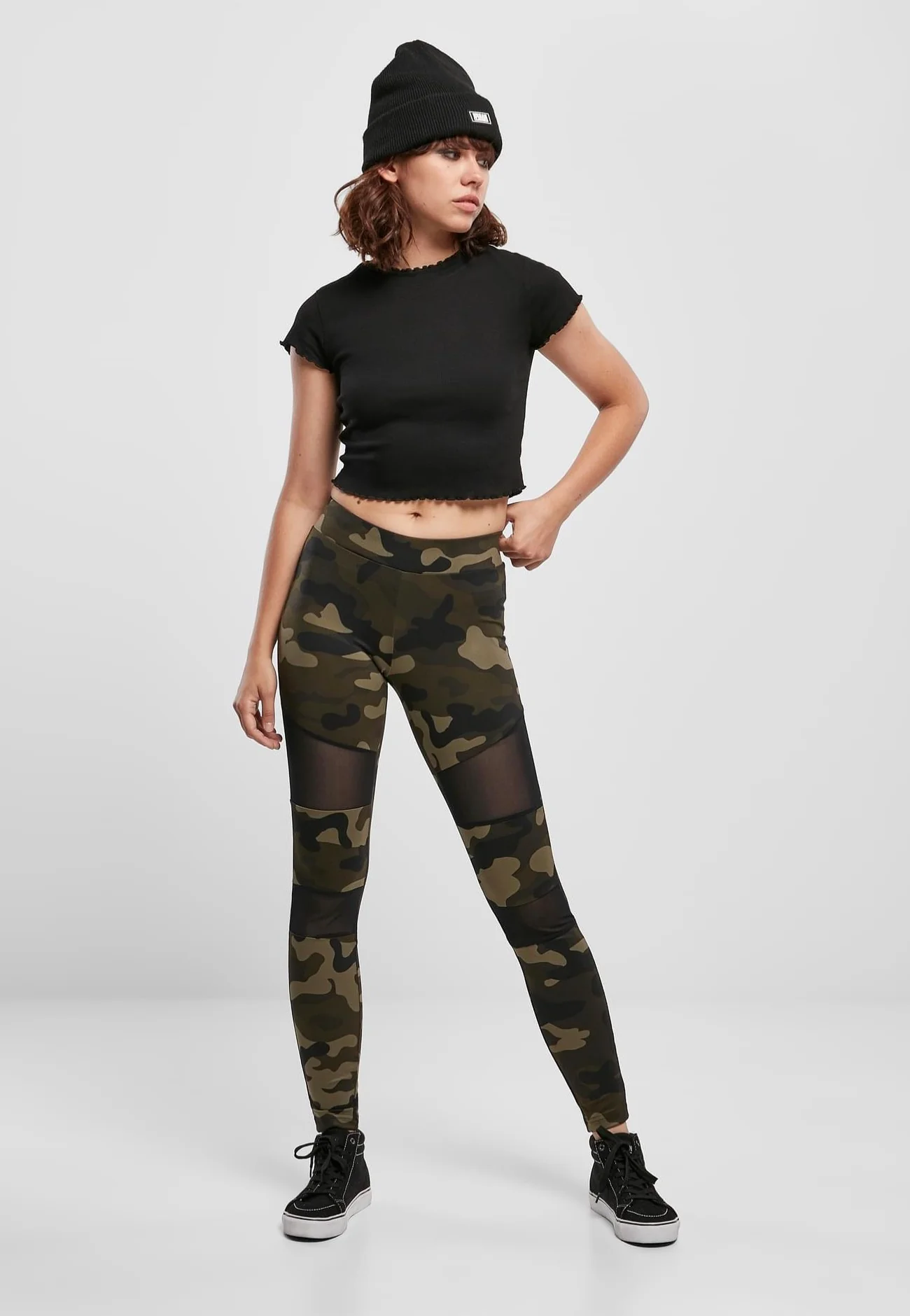 Urban Classics - Camo Tech Woodcamo/Black - Leggings - Image 2