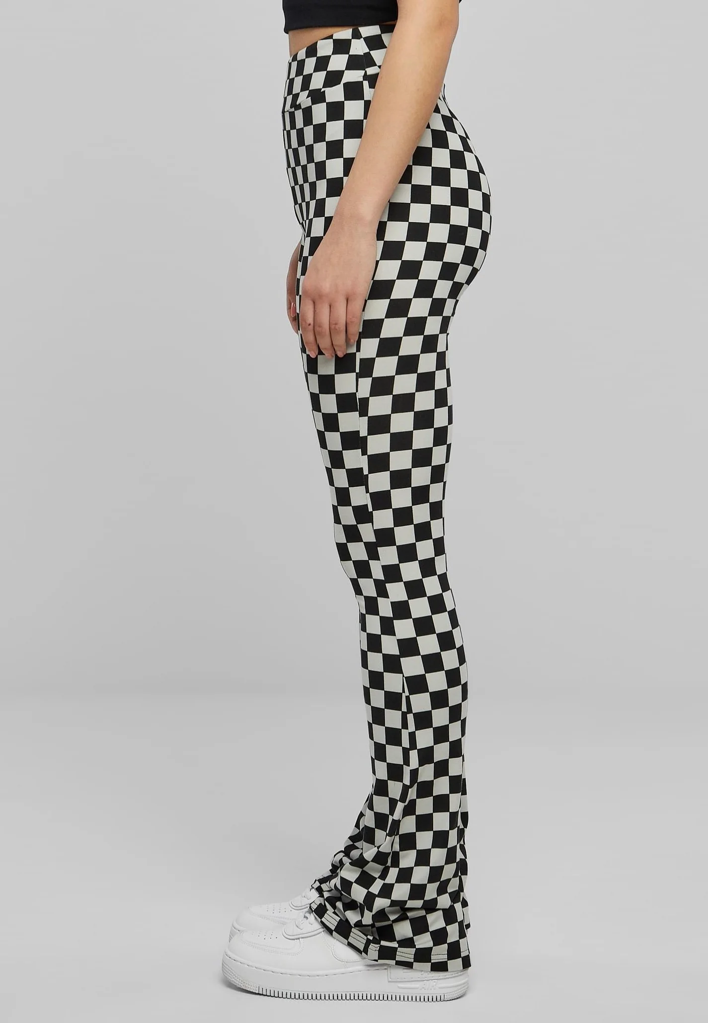 Urban Classics - Checked Boot Cut Black/Lightasphalt - Leggings - Image 2