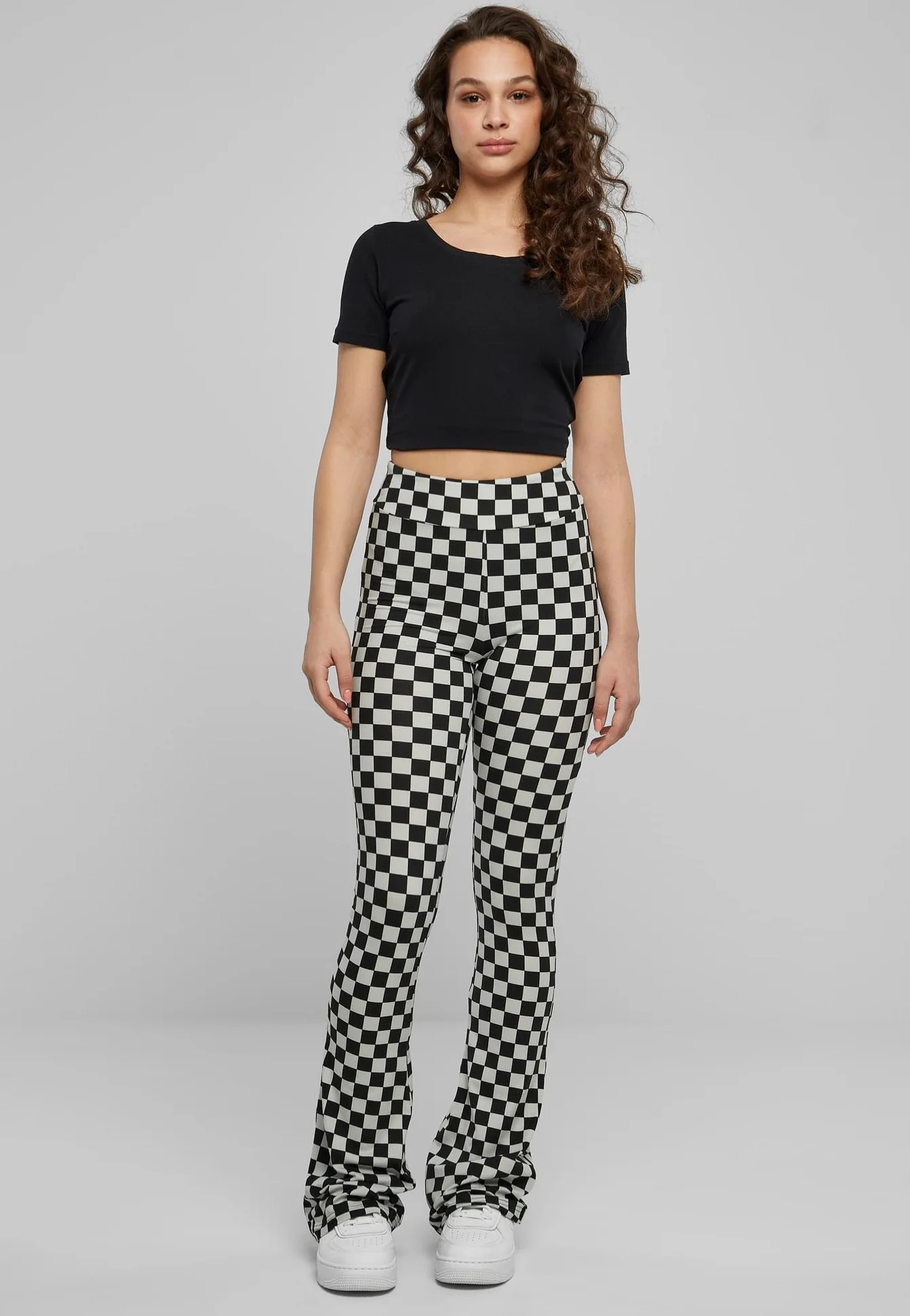 Urban Classics - Checked Boot Cut Black/Lightasphalt - Leggings - Image 6