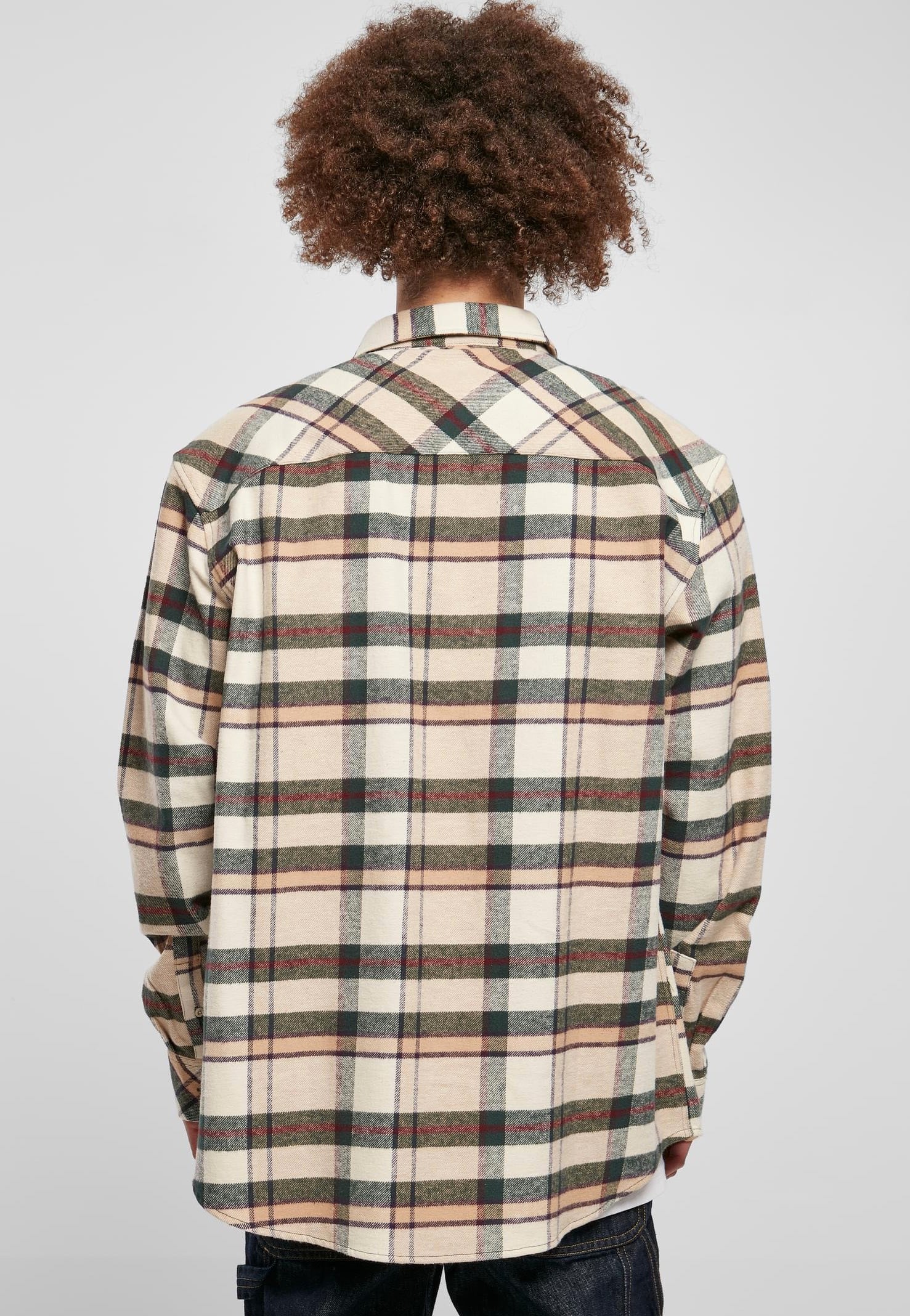 Urban Classics - Checked Mountain Softseagrass/Bottlegreen - Shirt - Image 4