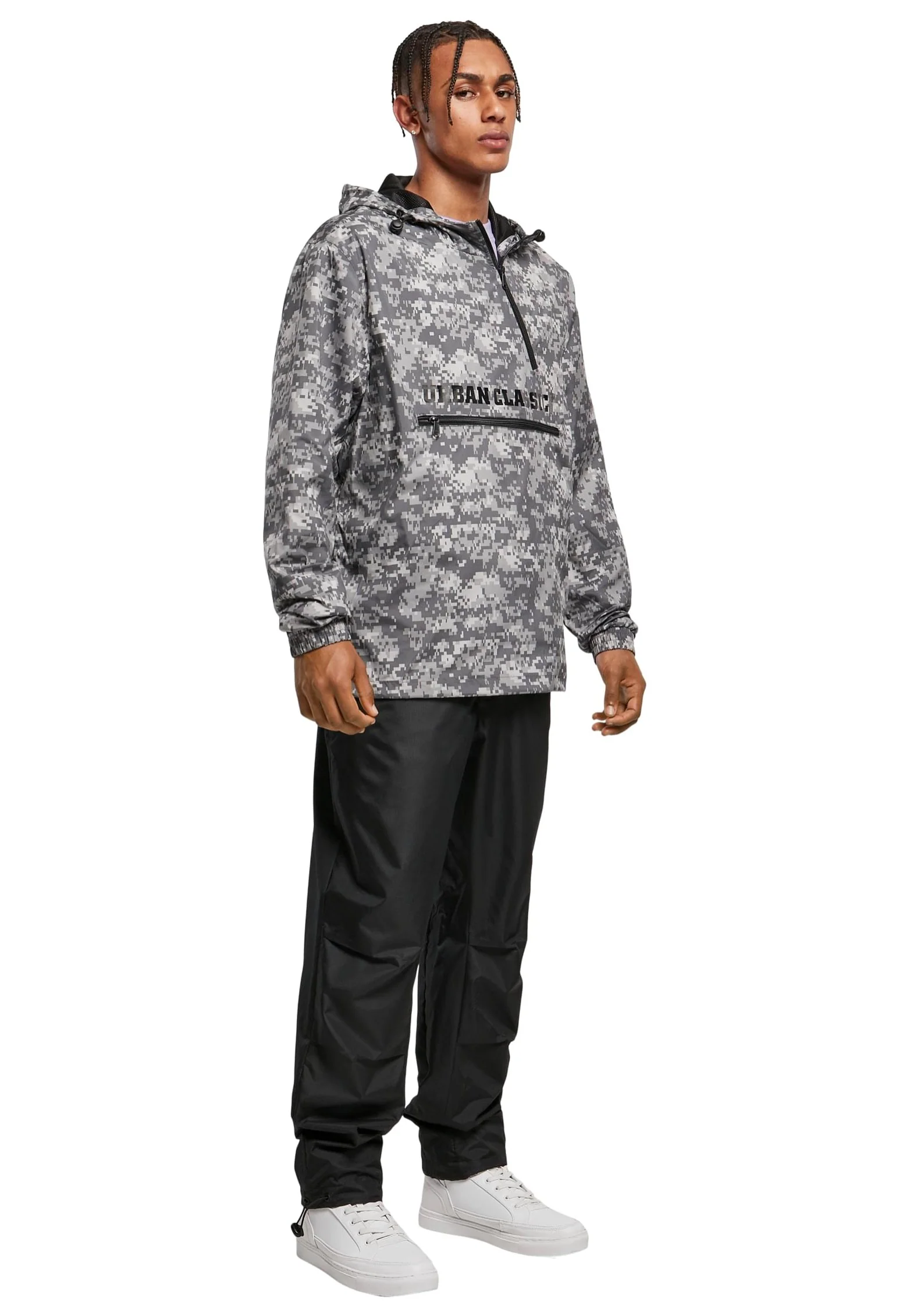 Urban Classics - Commuter Pull Over Dark Digital Camo - Jacket - Image 4