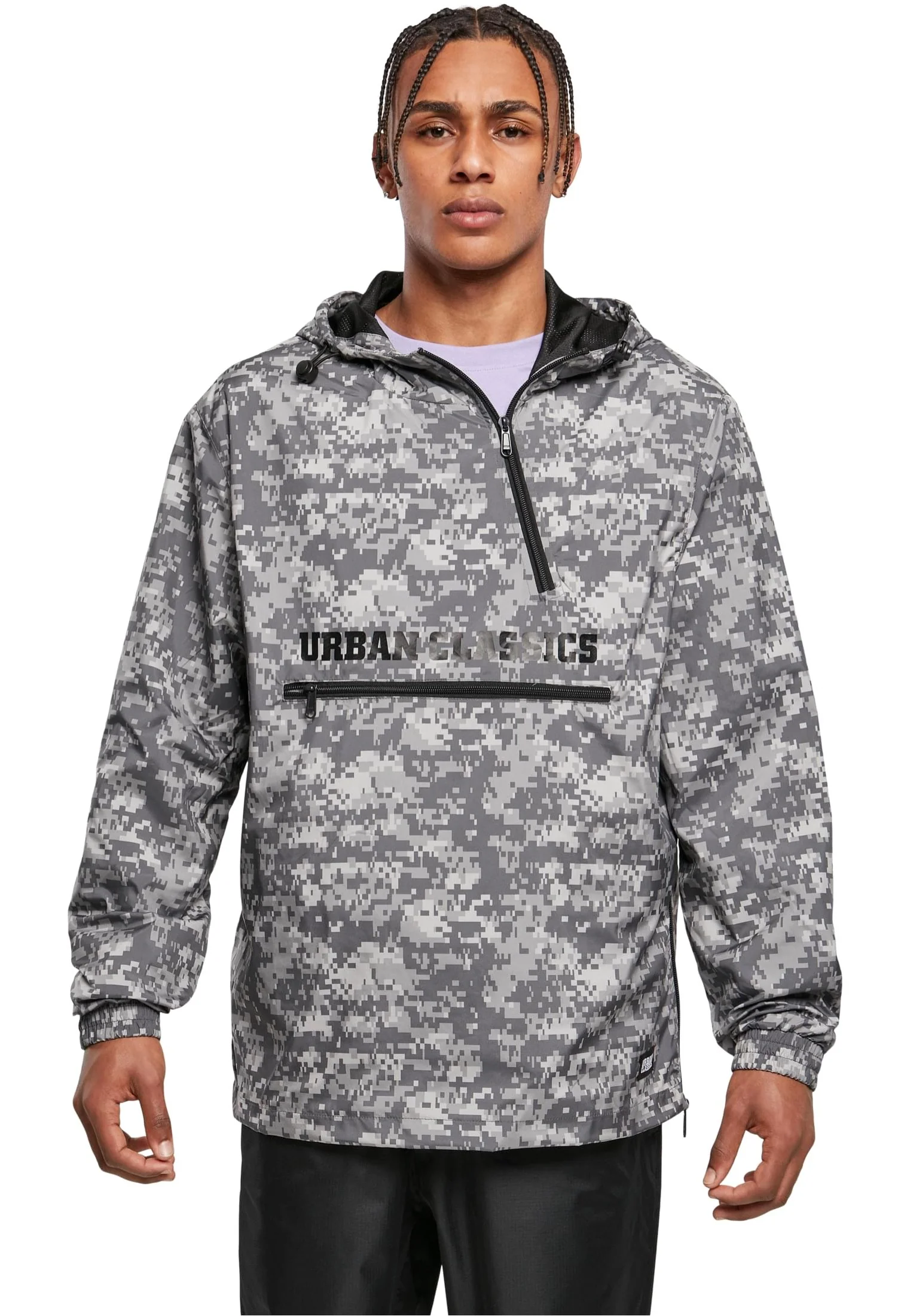 Urban Classics - Commuter Pull Over Dark Digital Camo - Jacket - Image 5