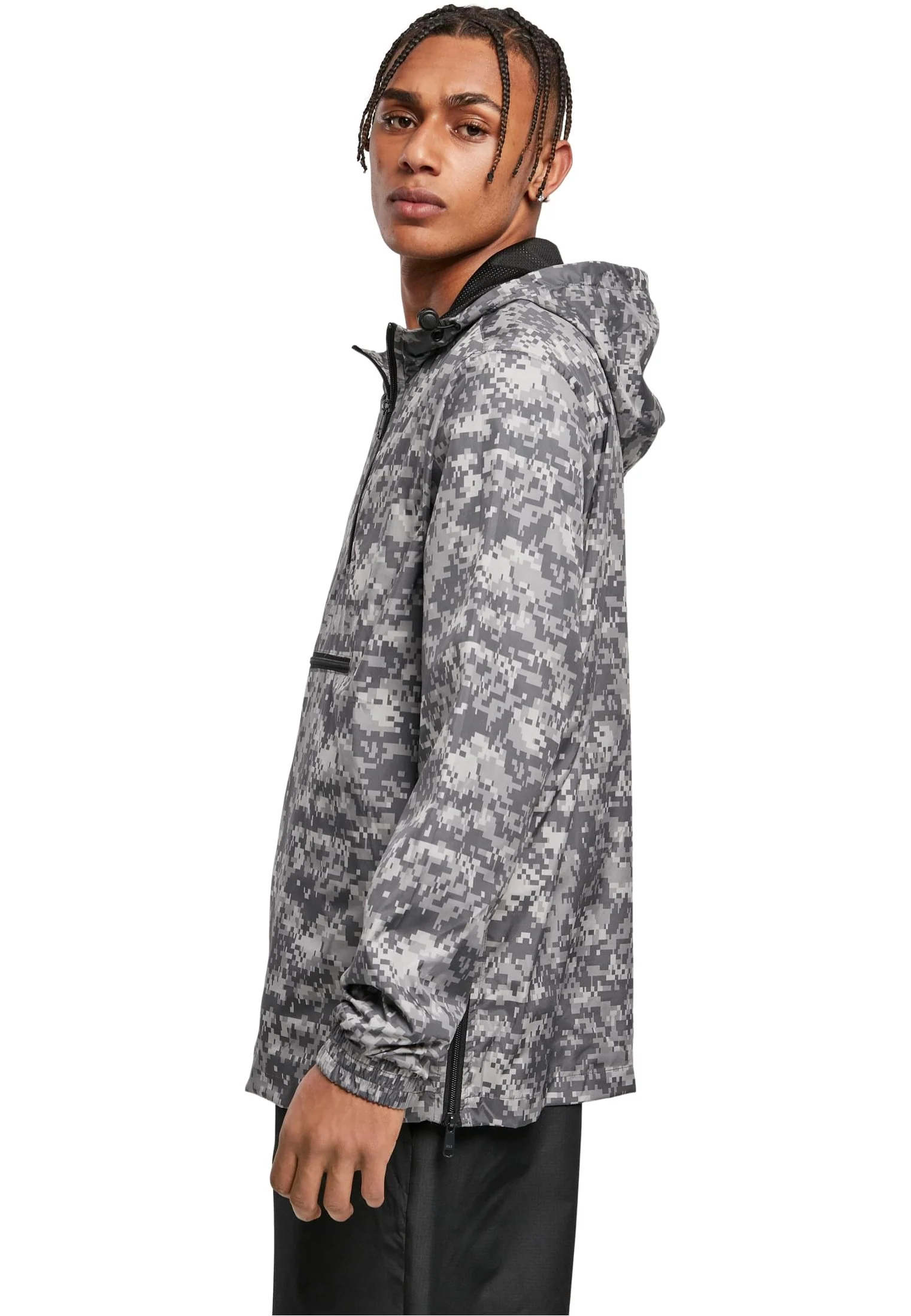 Urban Classics - Commuter Pull Over Dark Digital Camo - Jacket - Image 6