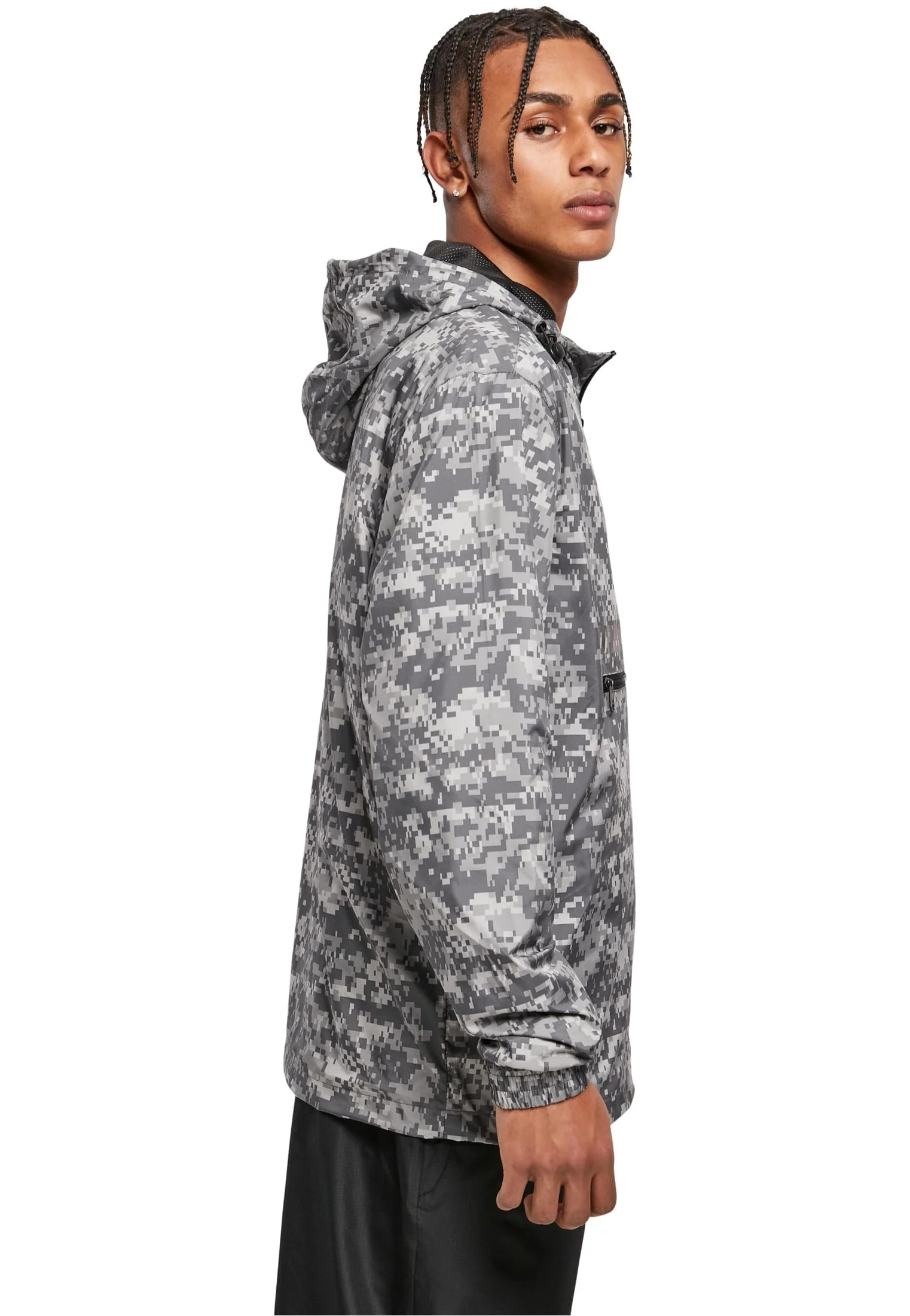 Urban Classics - Commuter Pull Over Dark Digital Camo - Jacket - Image 7