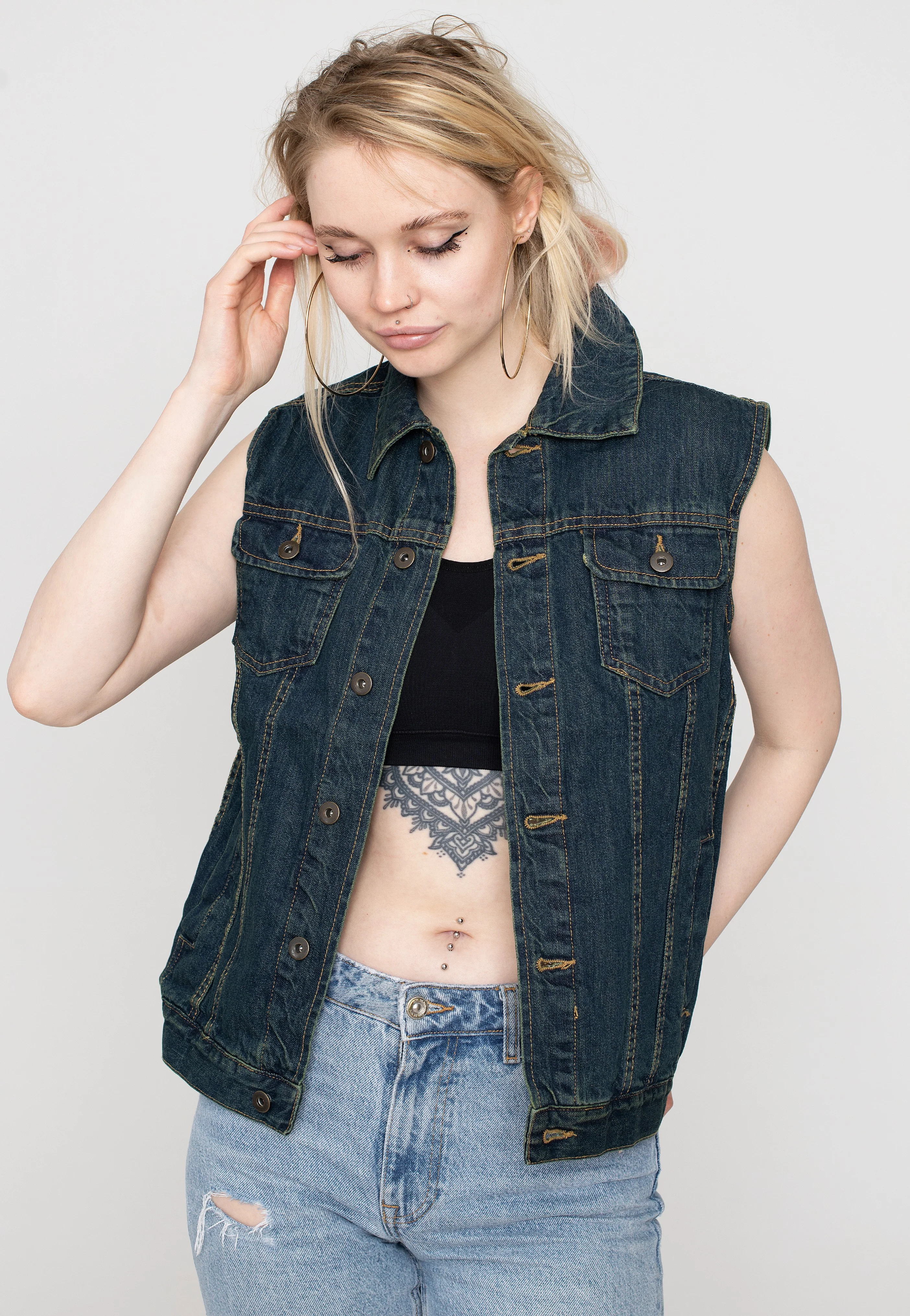Urban Classics - Denim Denimblue - Jeans Vest - Image 12