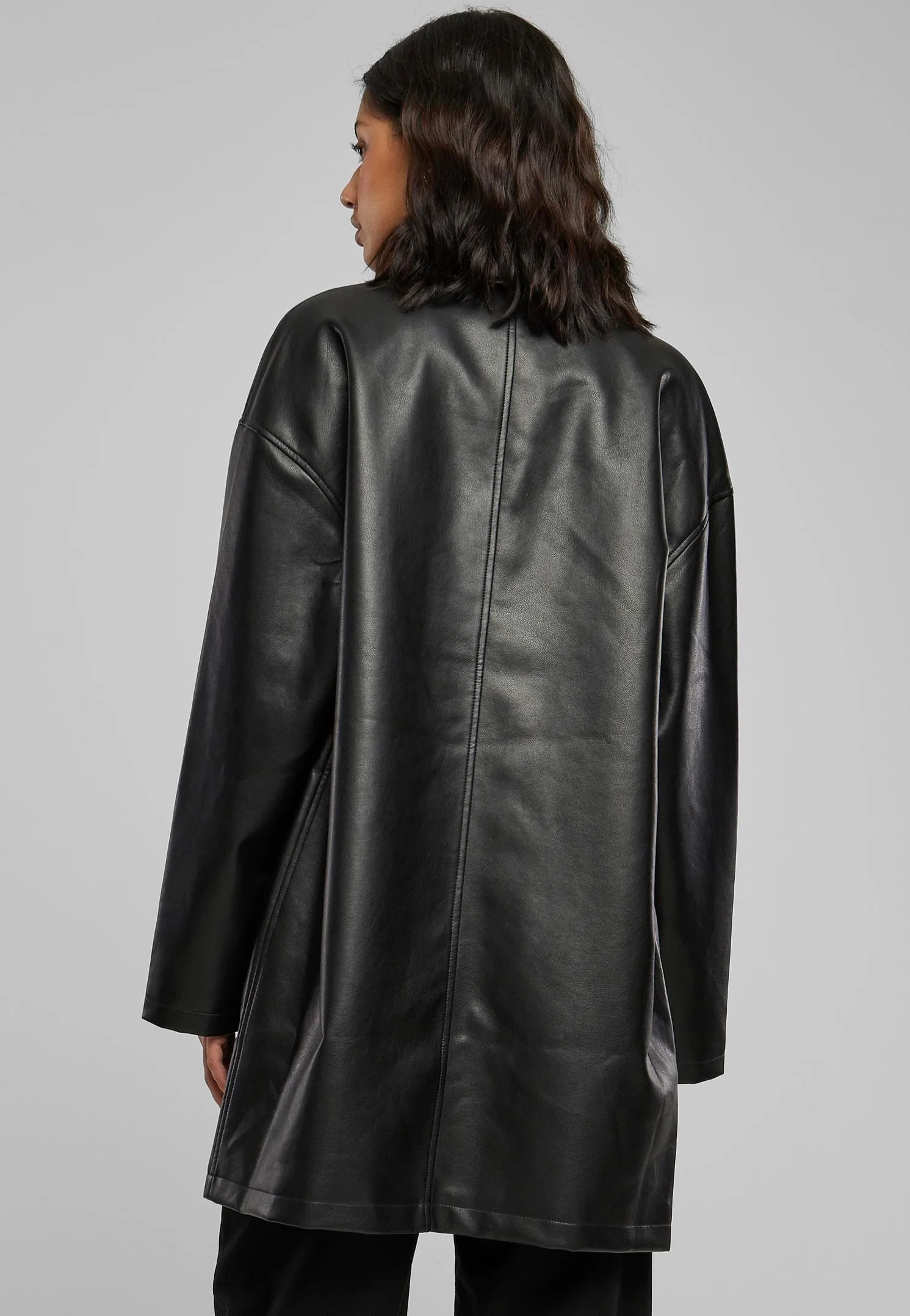 Urban Classics - Faux Leather Black - Leather Jacket - Image 4