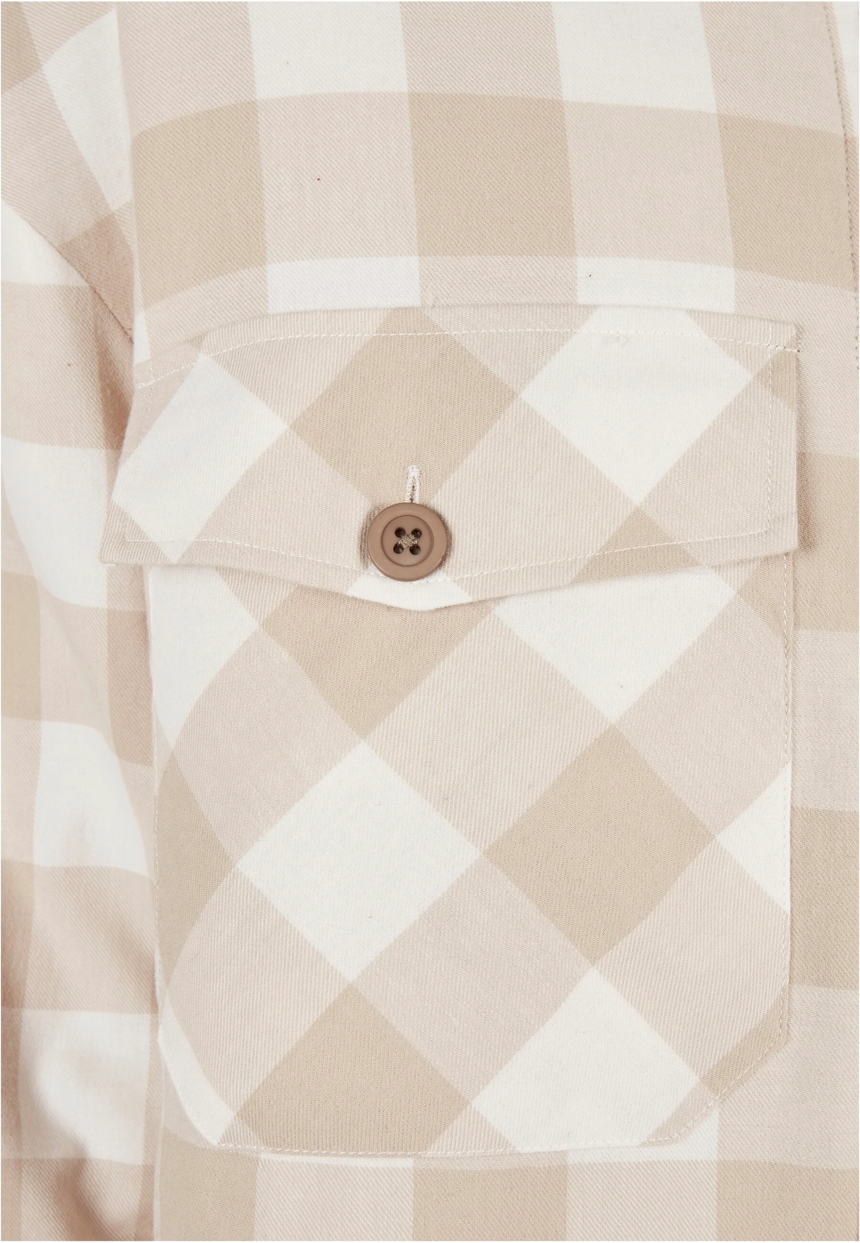 Urban Classics - Flanell Padded White Sand/Light Taupe - Shirt - Image 10