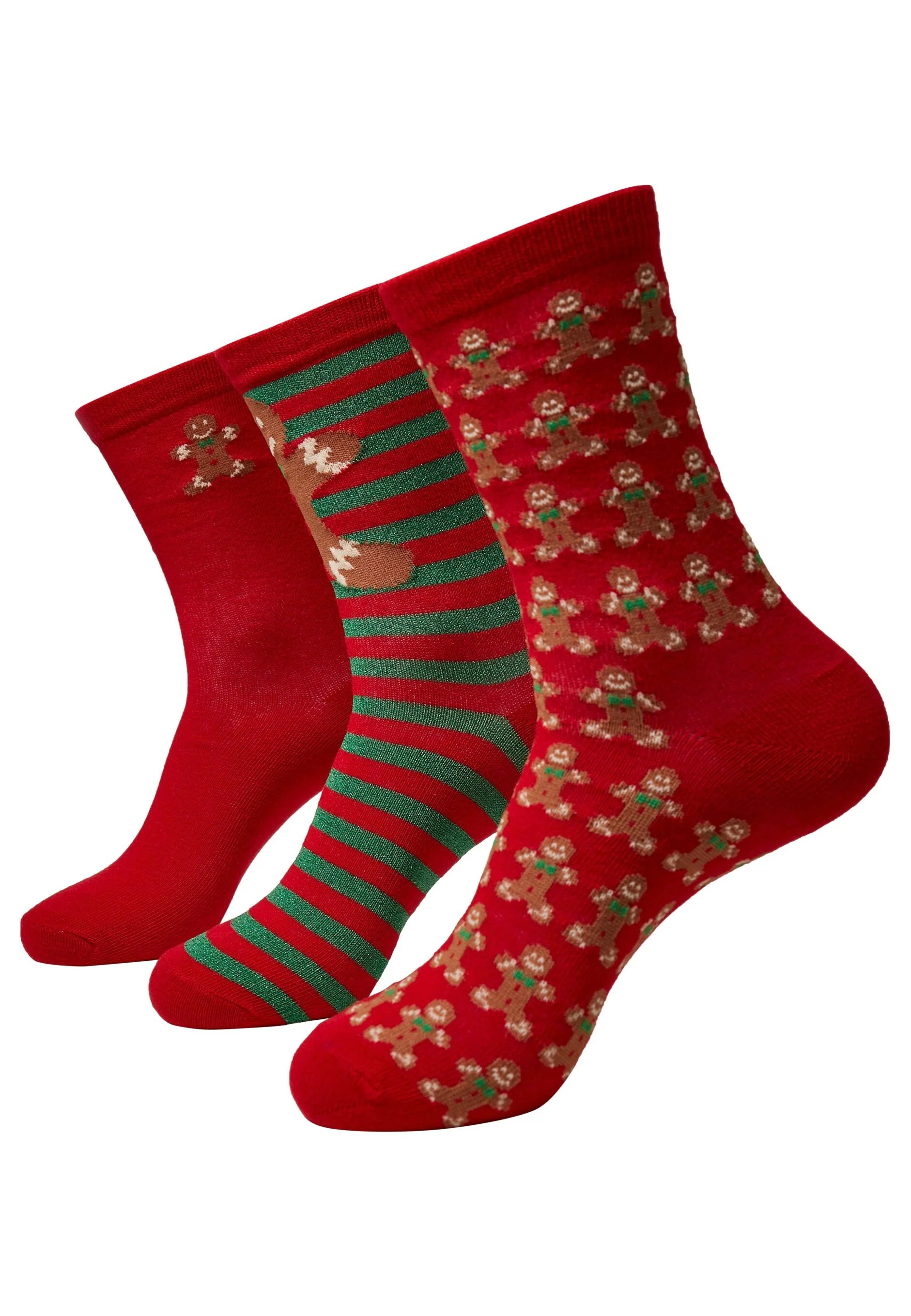 Urban Classics - Gingerbread Lurex 3-Pack - Socks