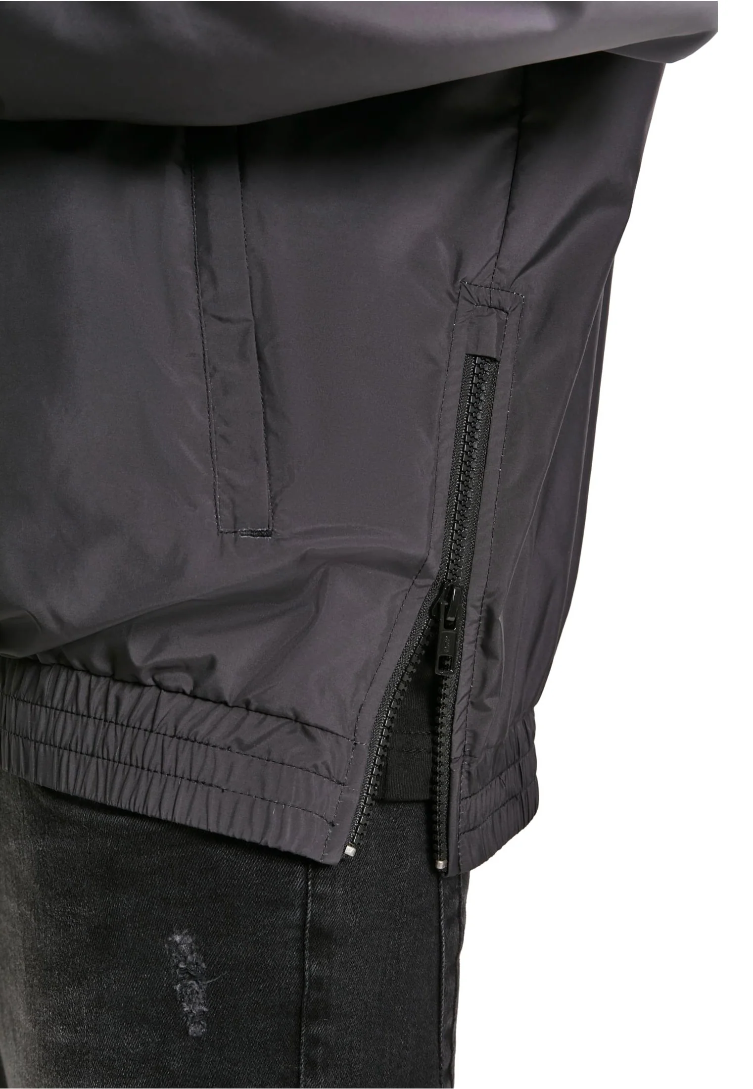 Urban Classics - Gradient Pull Over Jacket Black/White - Jacket - Image 9