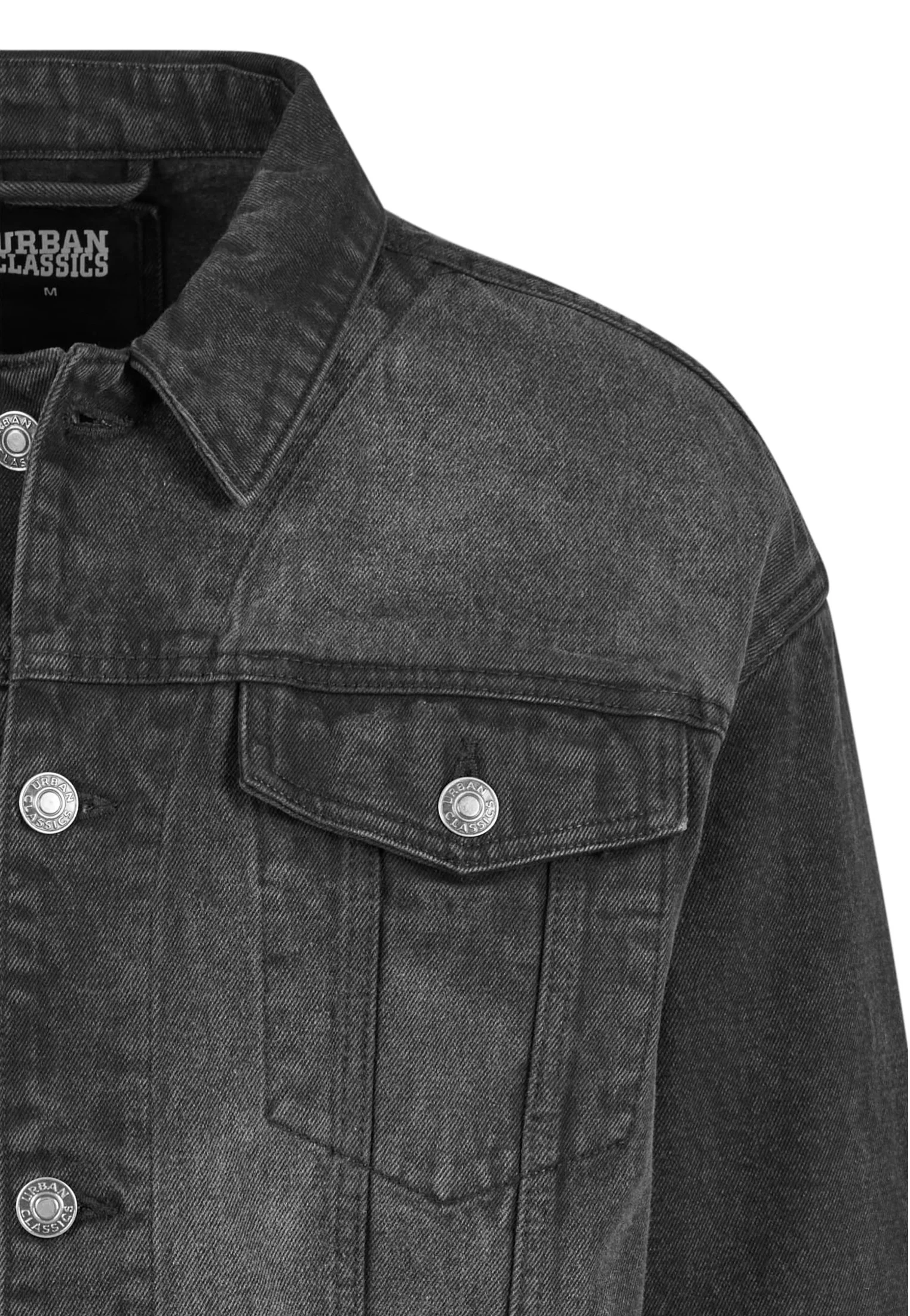 Urban Classics - Heavy Ounce Boxy Denim Black Washed - Jeans Jacket - Image 9