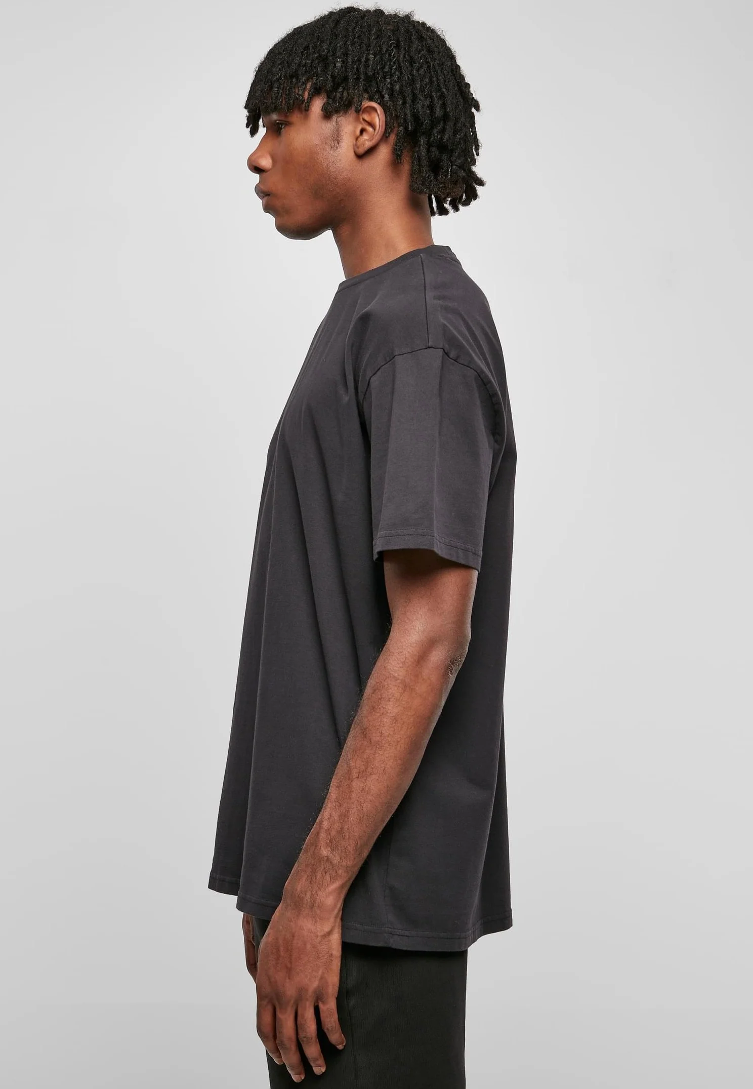 Urban Classics - Heavy Oversized Garment Dye Black - T-Shirt - Image 4