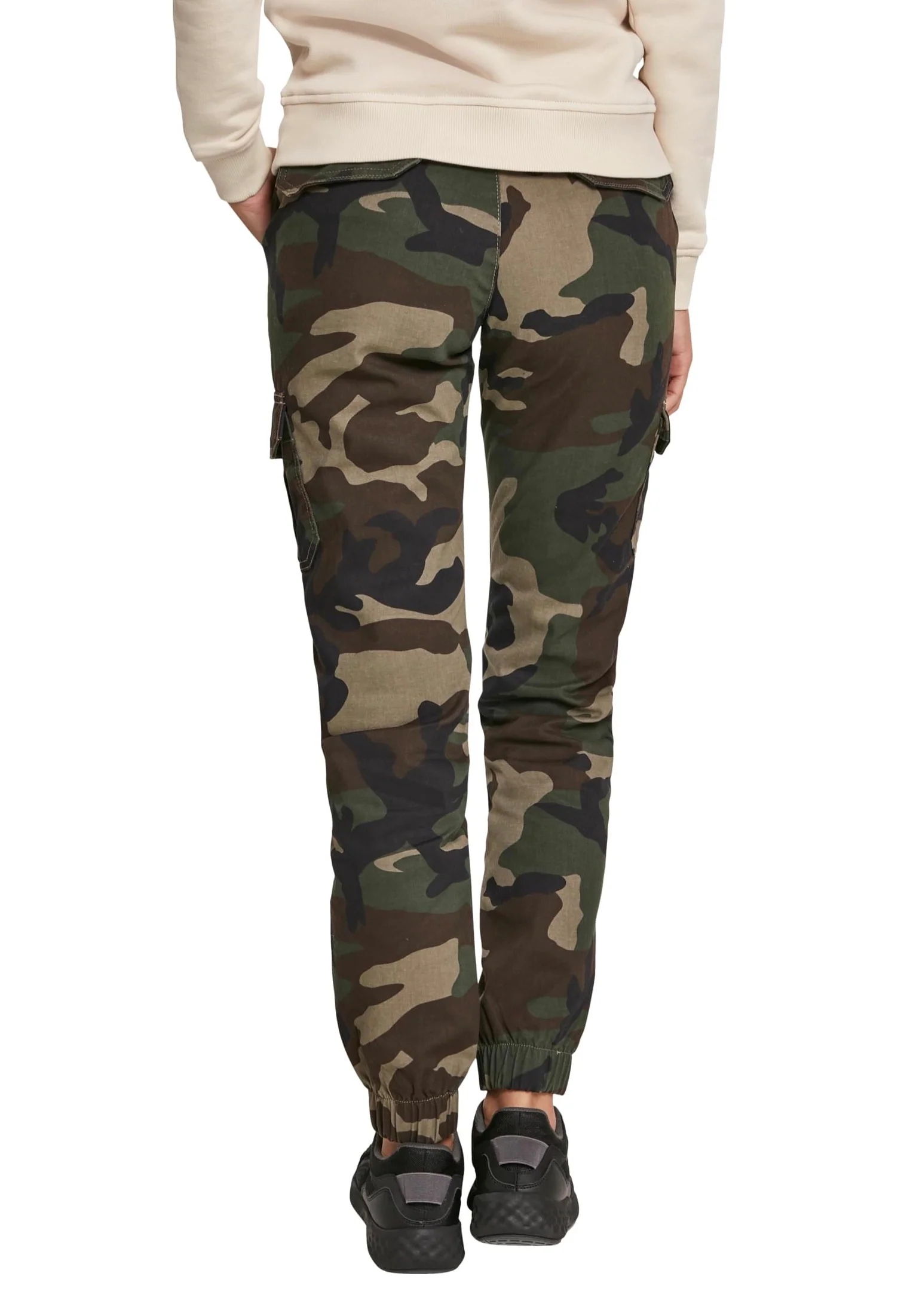 Urban Classics - Ladies High Waist Cargo Woodcamo - Pants - Image 3