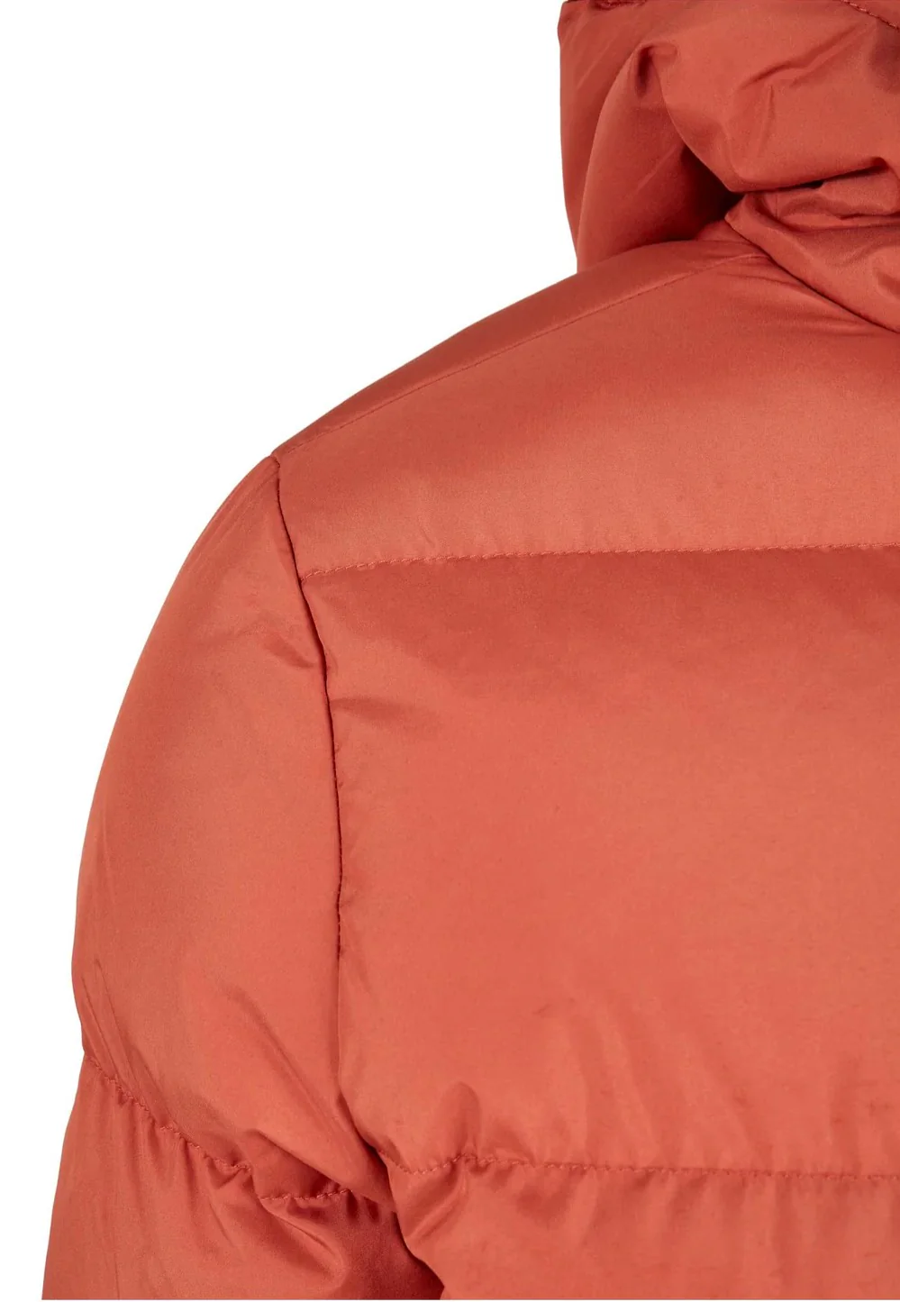 Urban Classics - Ladies Hooded Puffer Red Earth - Jacket - Image 9