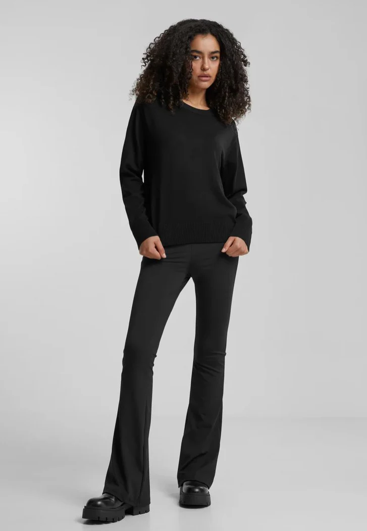 Urban Classics - Ladies Knitted Roundneck Black - Pullover - Image 3