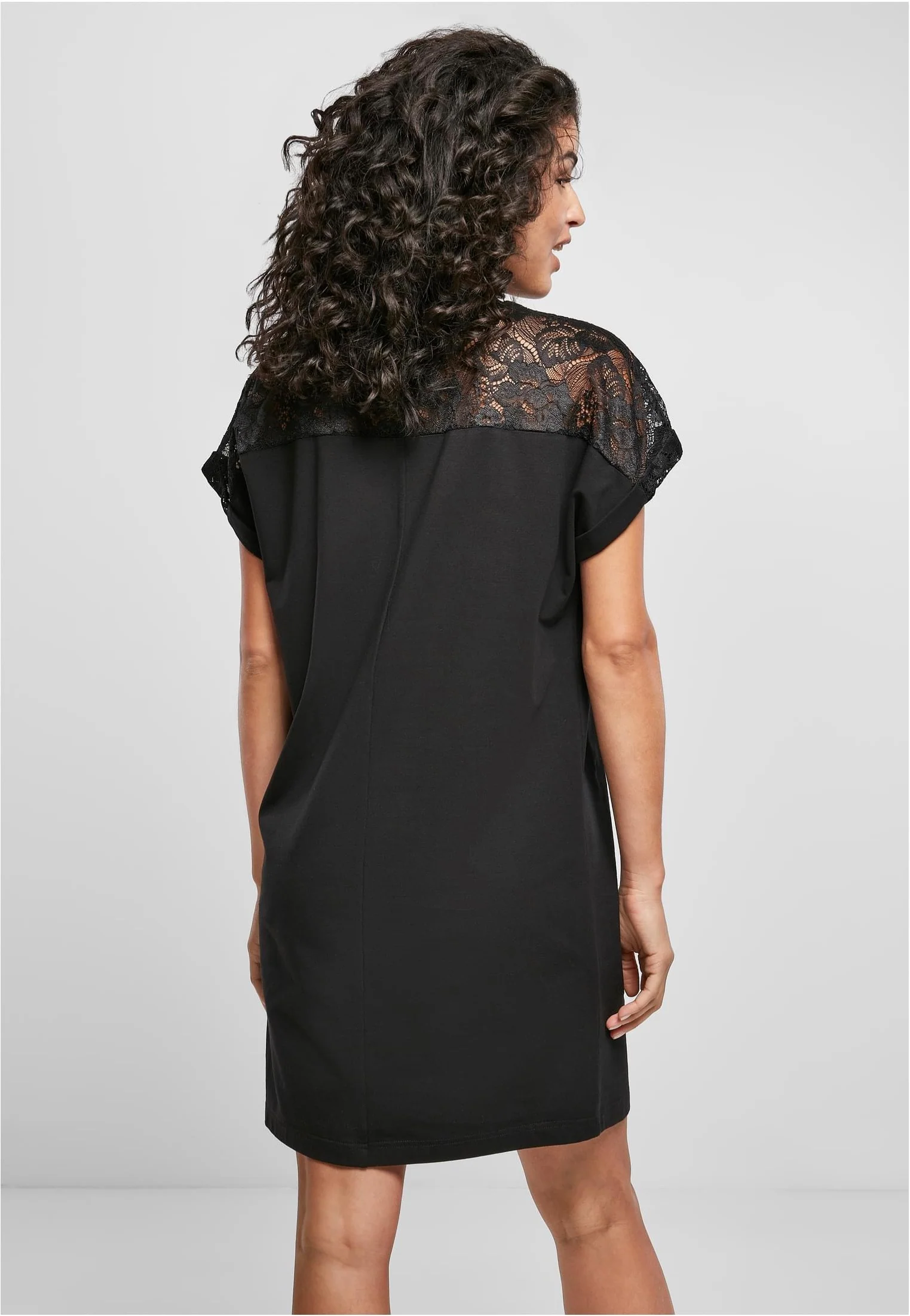 Urban Classics - Ladies Lace Tee Black - Dress - Image 4