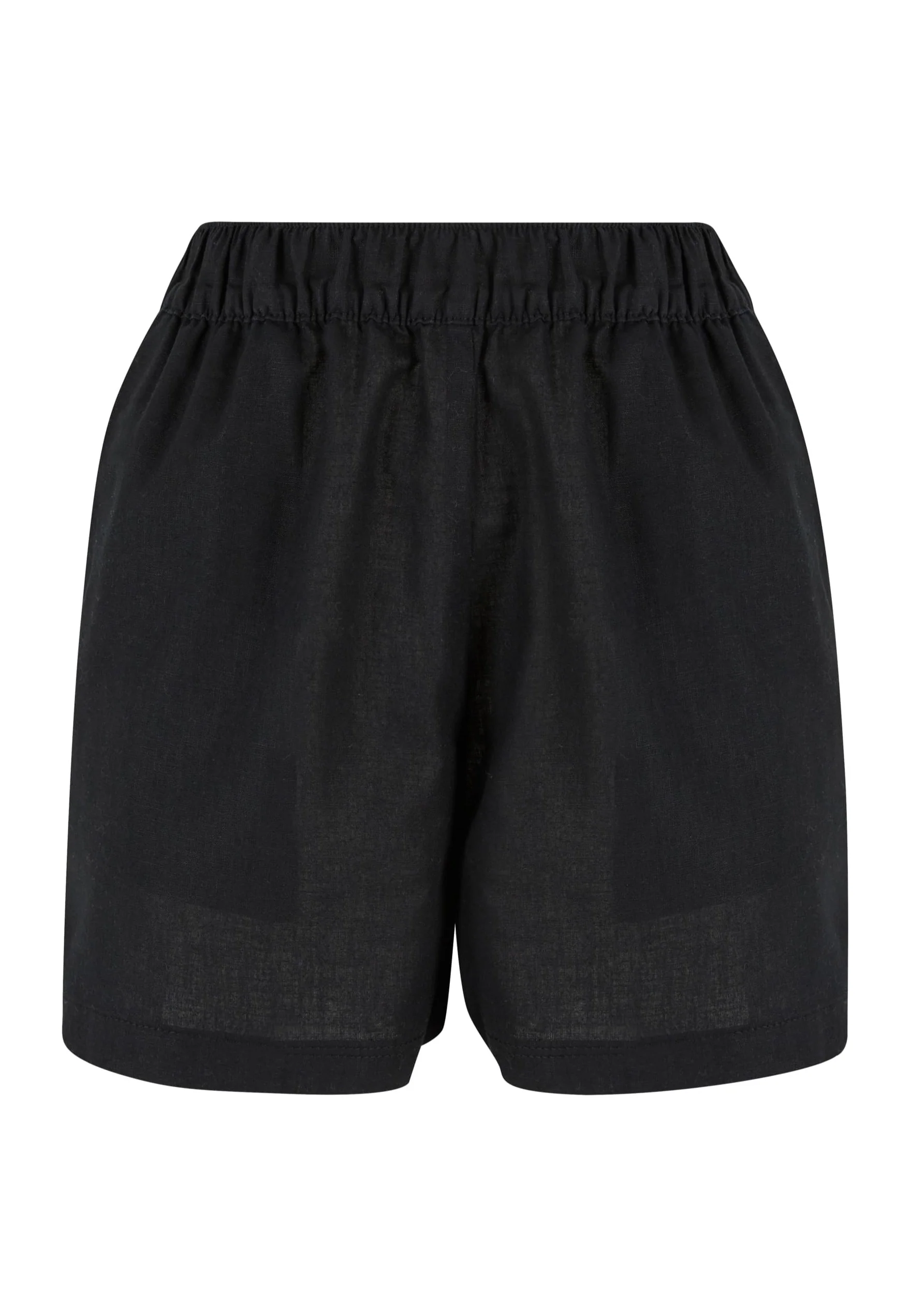 Urban Classics - Ladies Linen Mixed Black - Shorts - Image 6
