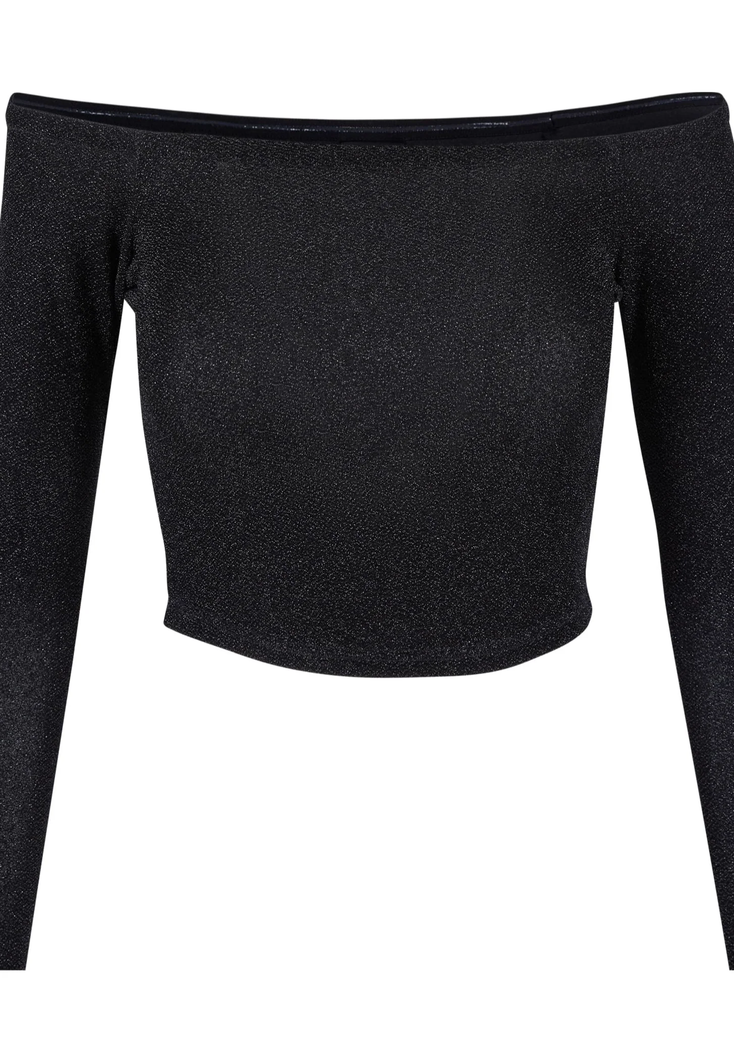 Urban Classics - Ladies Off Shoulder Glitter Black - Longsleeve - Image 7