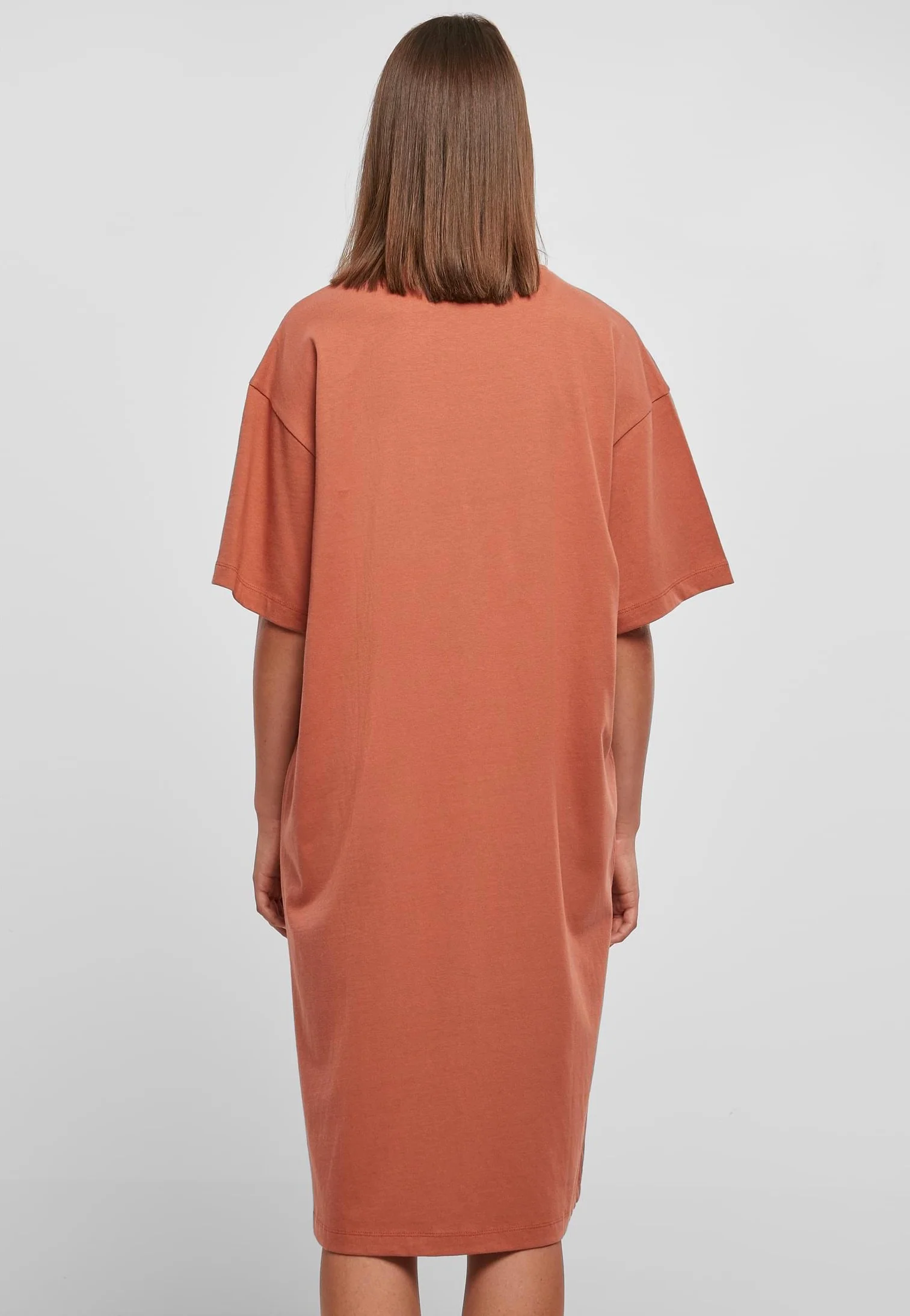 Urban Classics - Ladies Organic Long Oversized Terracotta - Dress - Image 5