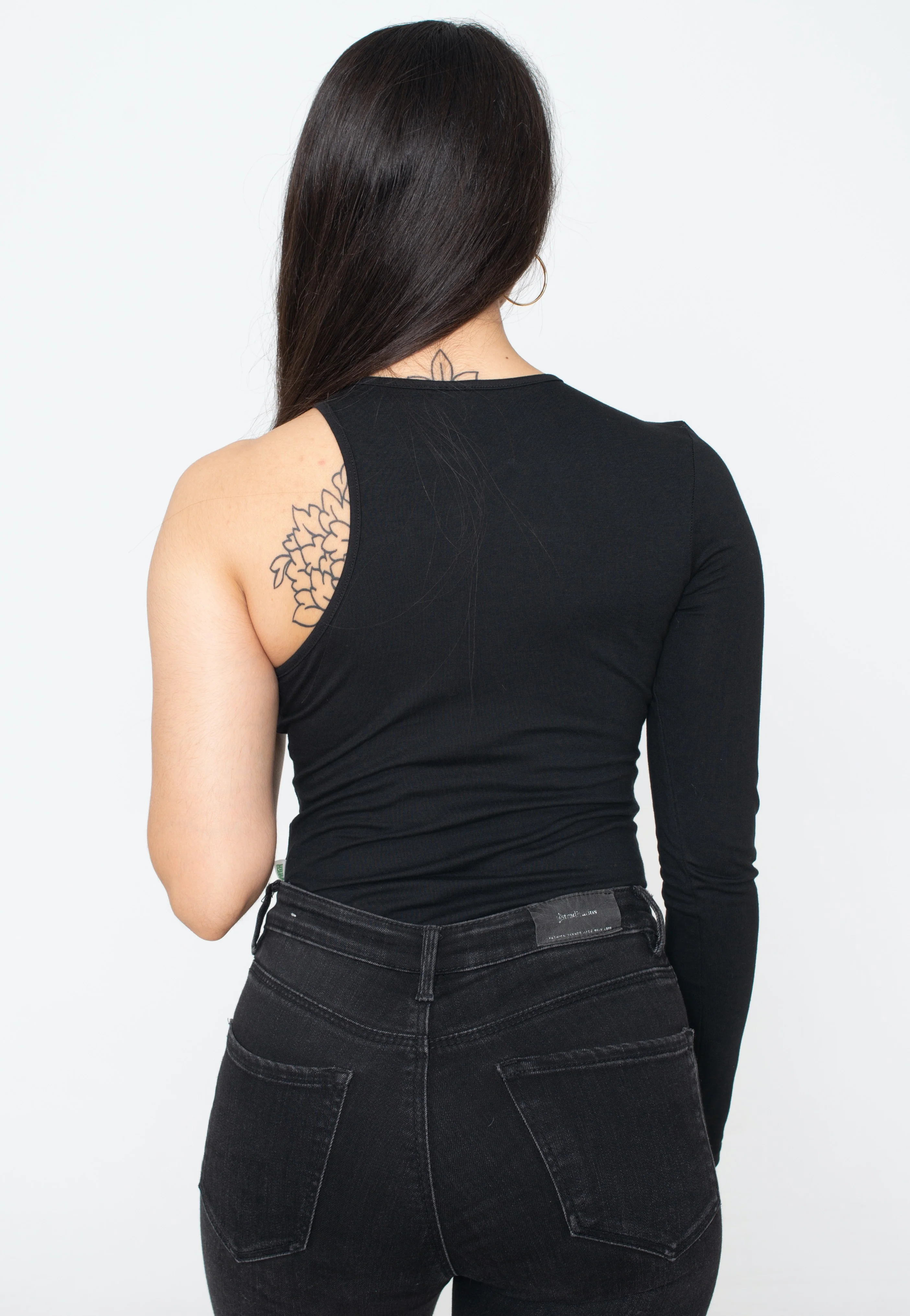Urban Classics - Ladies Organic Stretch Asymmetric Black - Body - Image 3