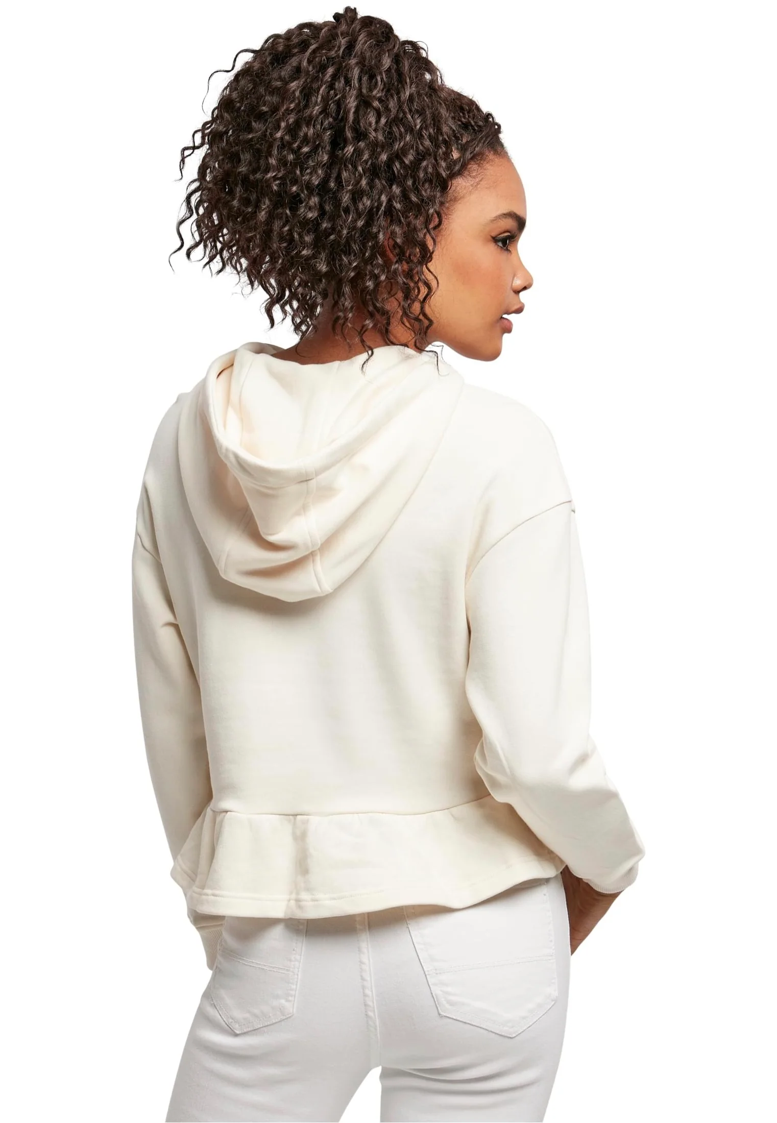 Urban Classics - Ladies Organic Volants Whitesand - Hoodie - Image 4