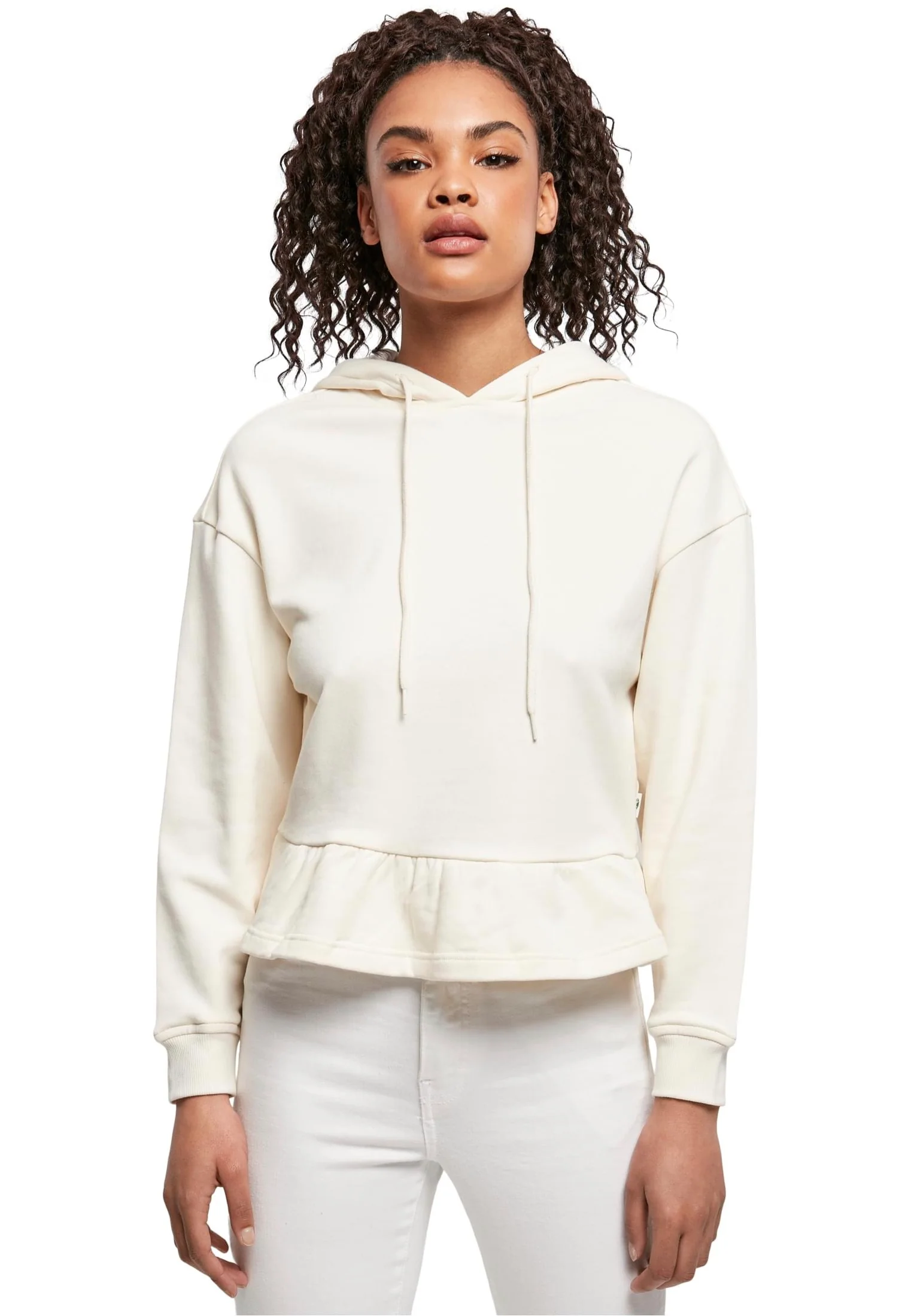 Urban Classics - Ladies Organic Volants Whitesand - Hoodie - Image 5