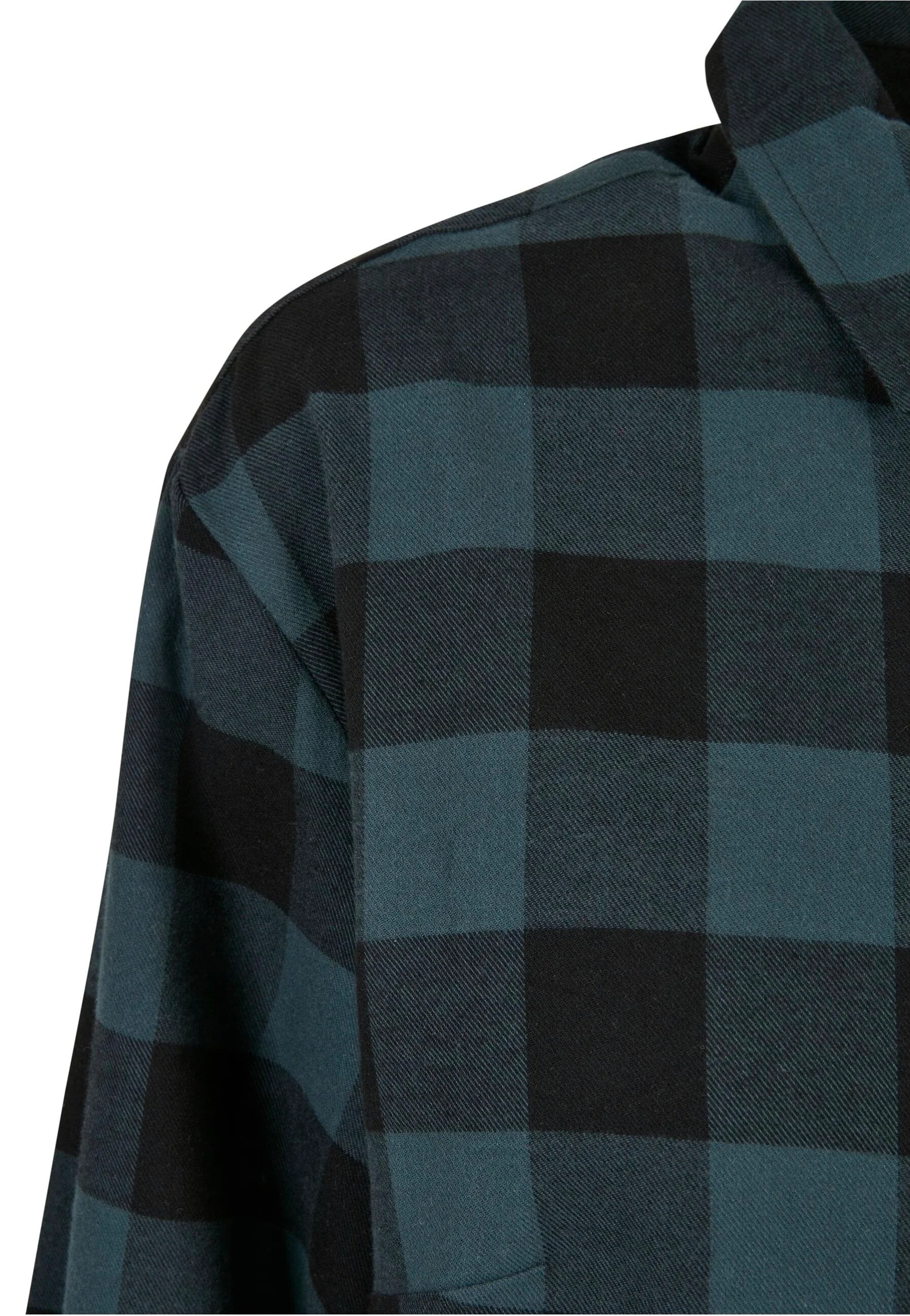 Urban Classics - Ladies Oversized Check Flannel Jasper/Black - Dress - Image 8