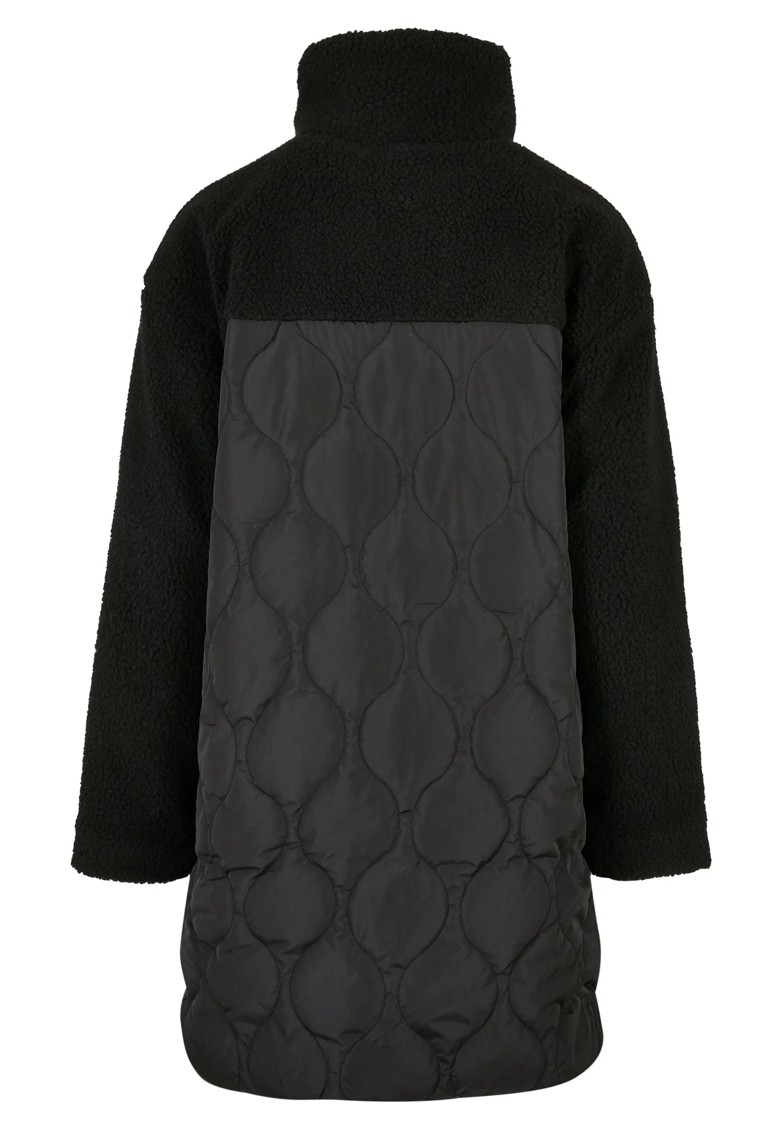 Urban Classics - Ladies Oversized Sherpa Quilted Black - Jacket - Image 7