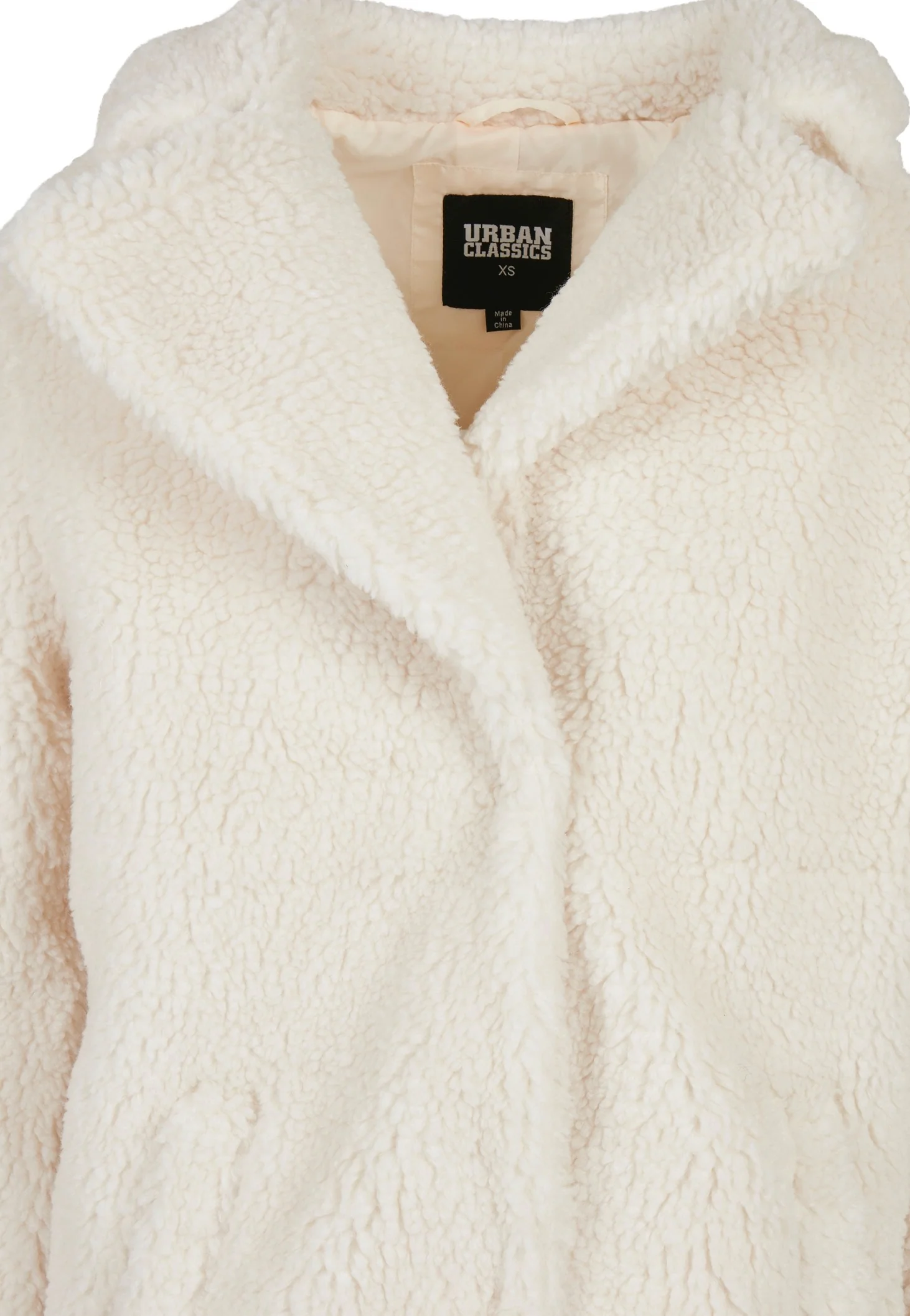 Urban Classics - Ladies Oversized Sherpa White Sand - Jacket - Image 7