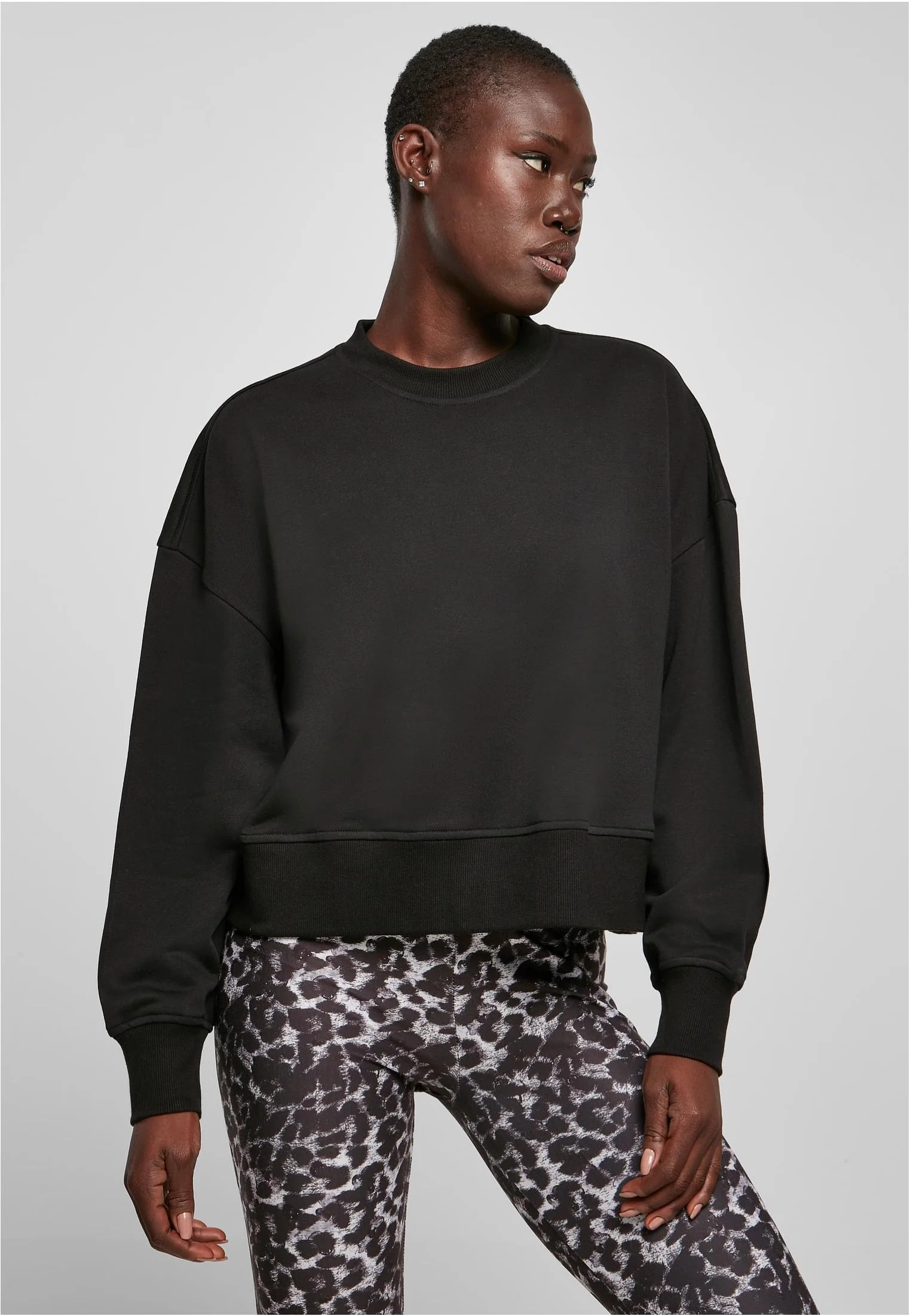 Urban Classics - Ladies Oversized Terry Black - Sweater - Image 4