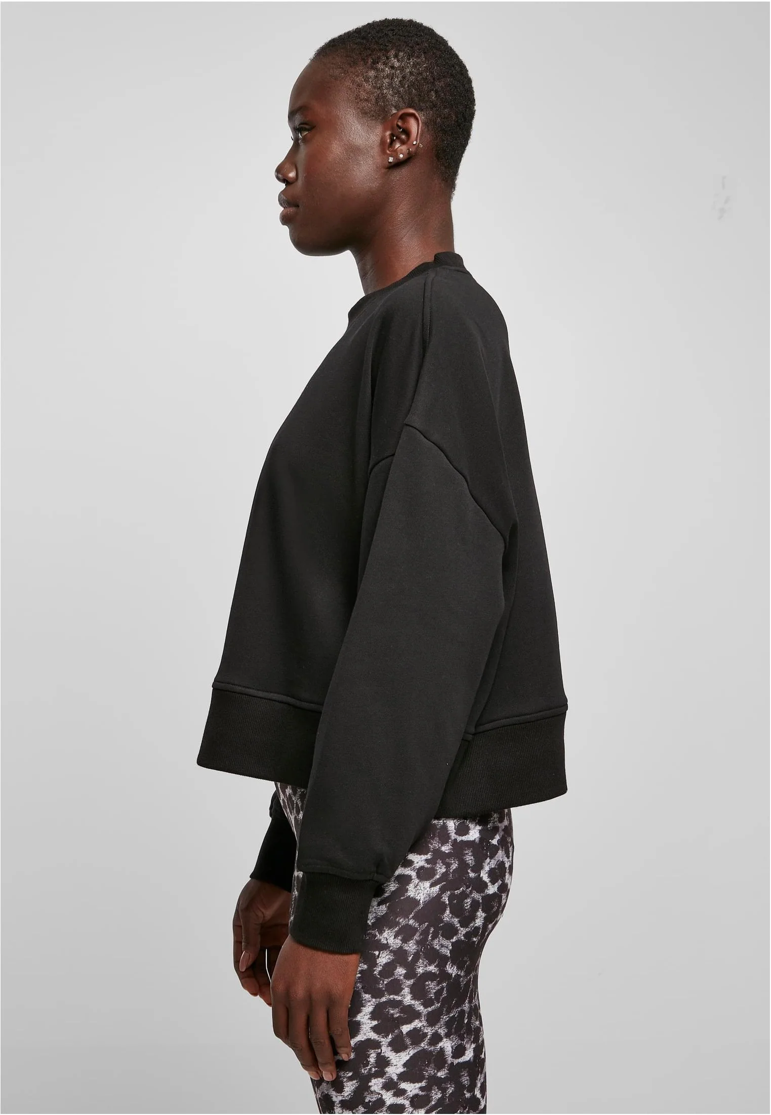 Urban Classics - Ladies Oversized Terry Black - Sweater - Image 5