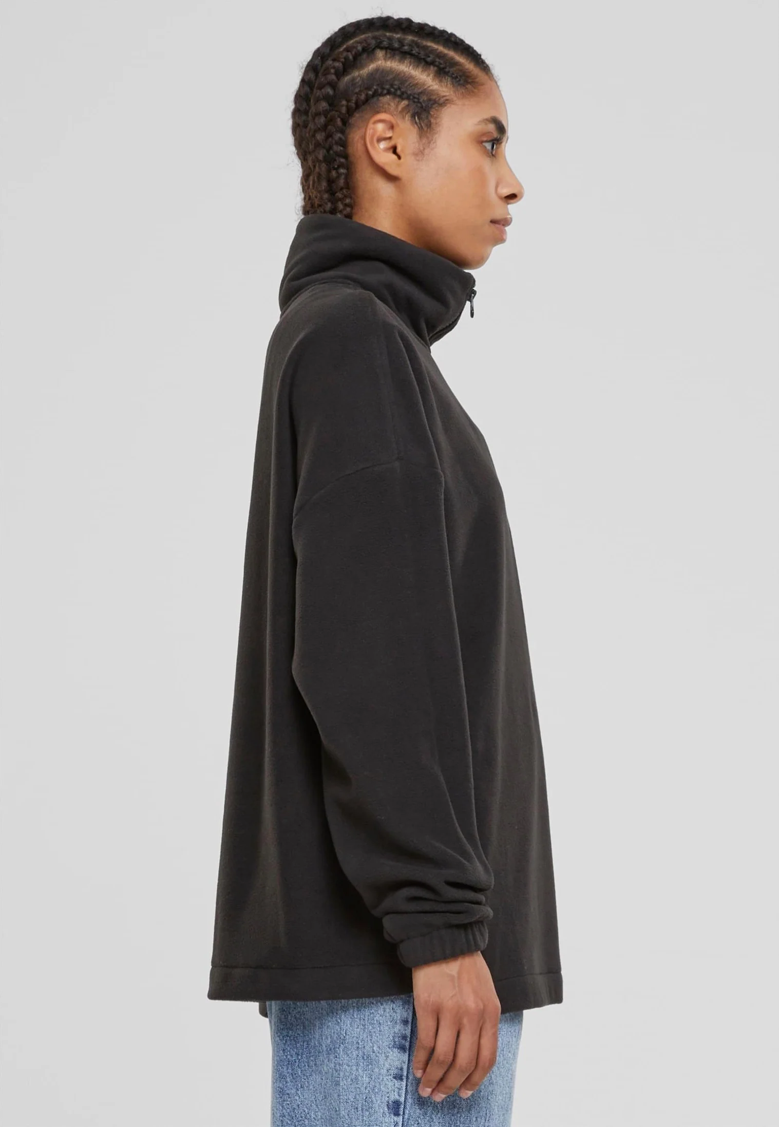 Urban Classics - Ladies Polar Fleece Black - Pullover - Image 3
