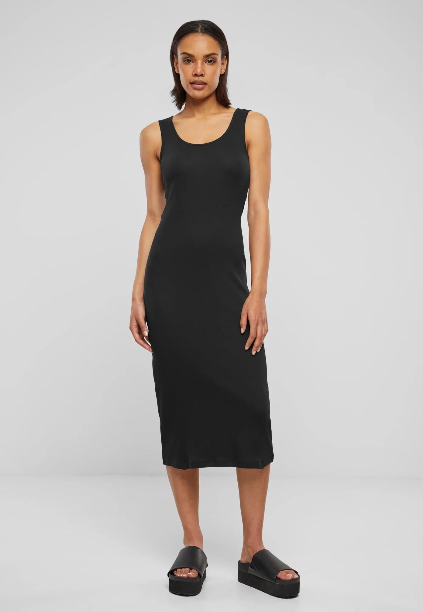 Urban Classics - Ladies Rib Top Black - Dress