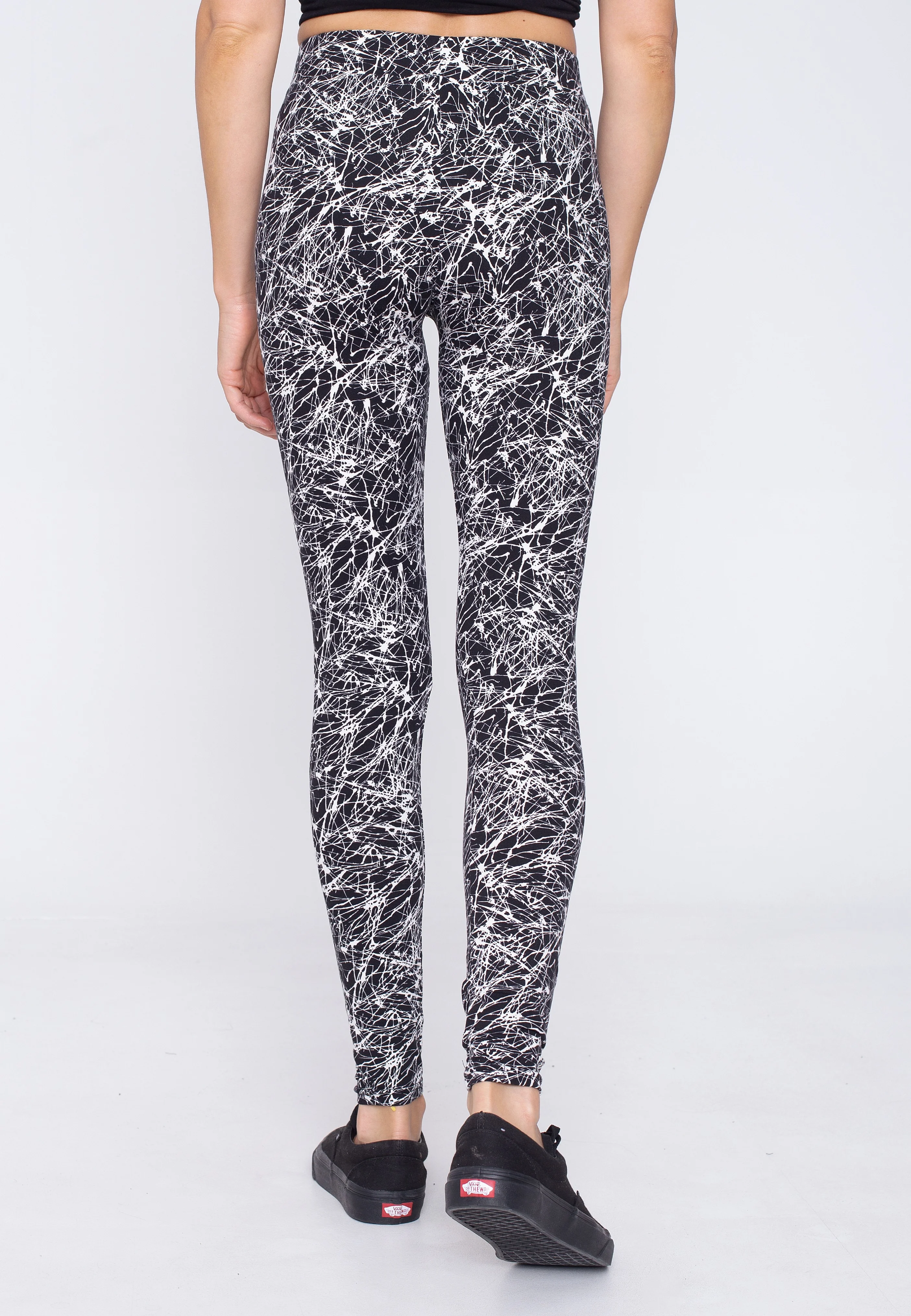 Urban Classics - Ladies Soft Aop Blackpaint - Leggings - Image 2