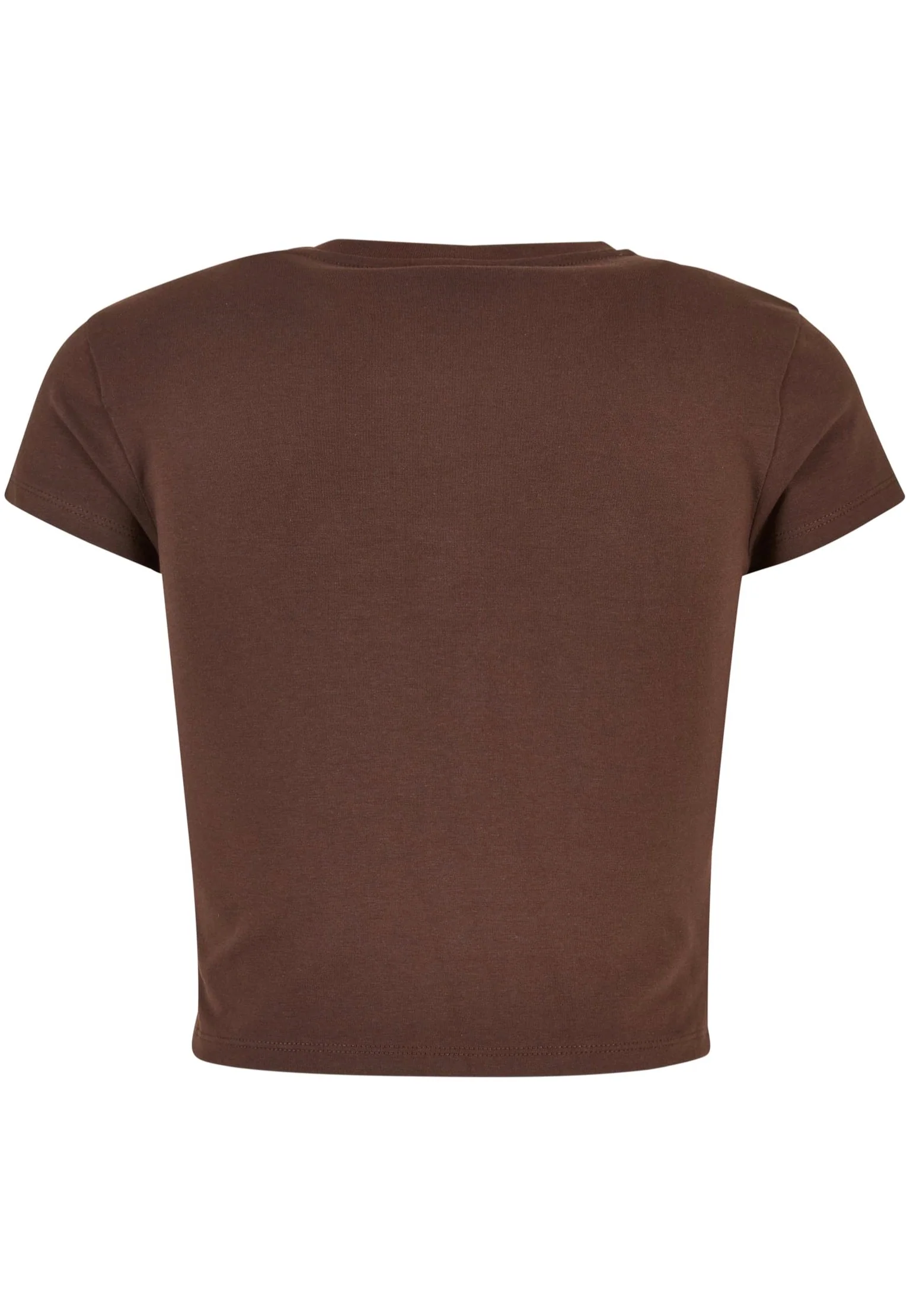 Urban Classics - Ladies Stretch Jersey Cropped Brown - T-Shirt - Image 7