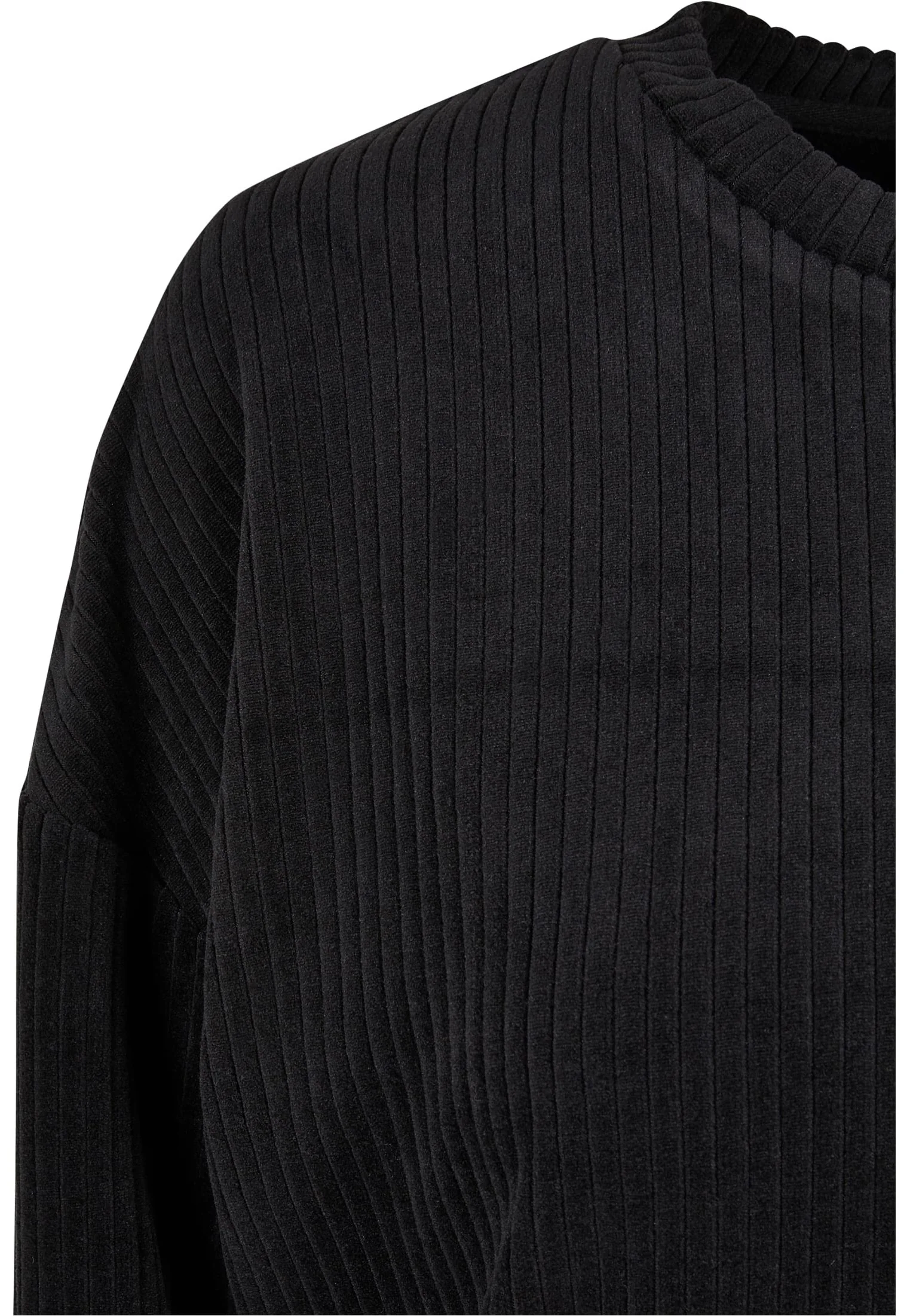 Urban Classics - Ladies Velvet Rib Crew Black - Dress - Image 9