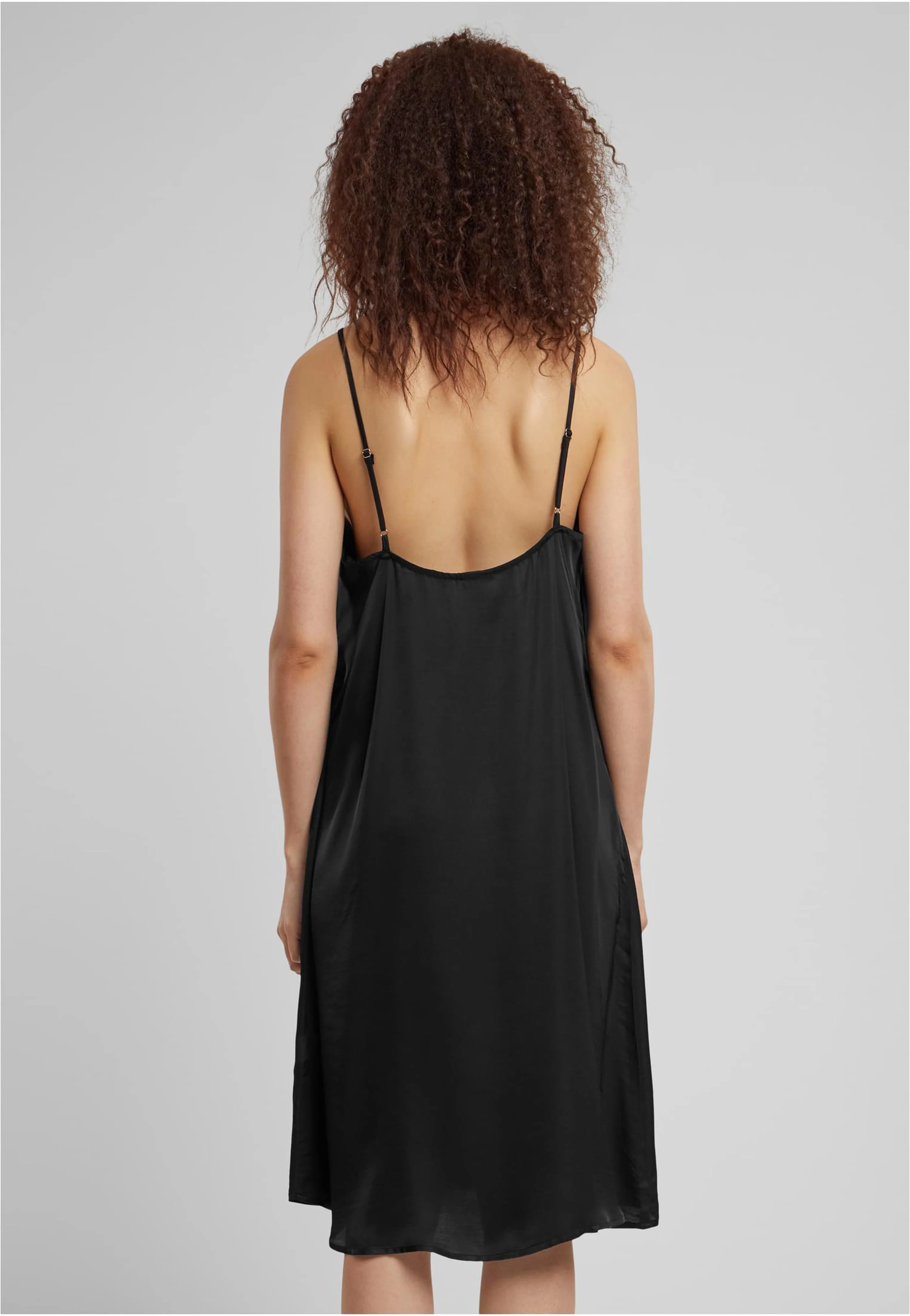 Urban Classics - Ladies Viscose Satin Slip Black - Dress - Image 5