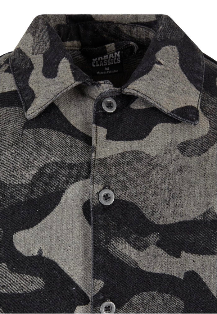 Urban Classics - Laser Printed Boxy Blacklasercamo - Shirt - Image 9