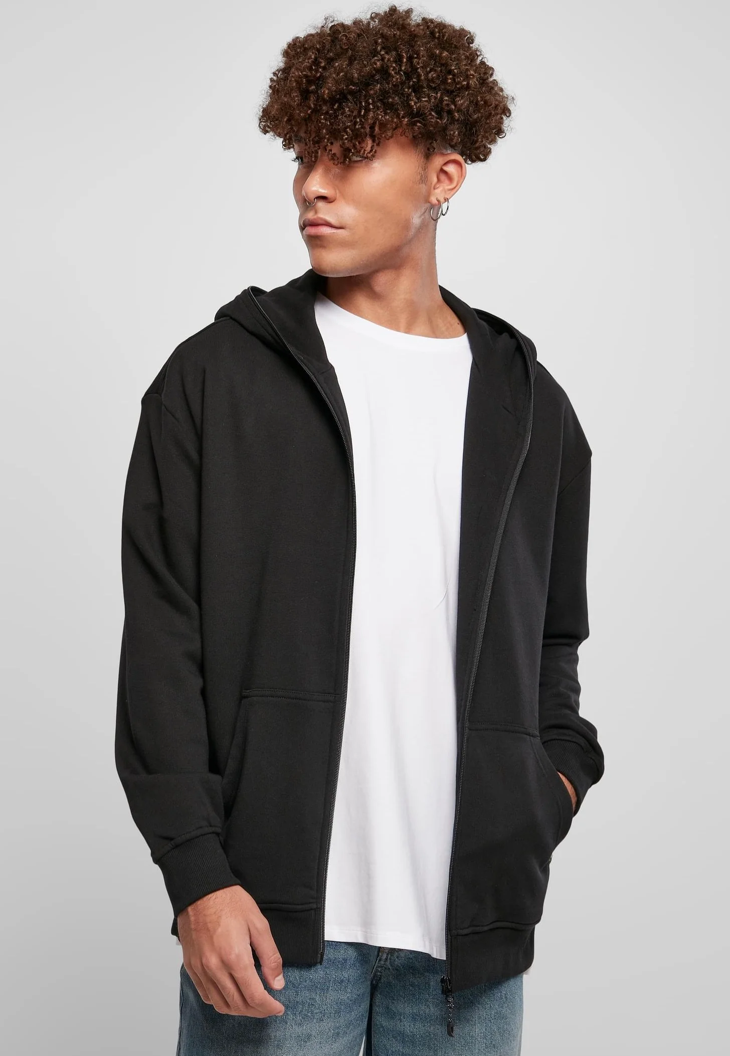 Urban Classics - Organic Full Black - Zipper
