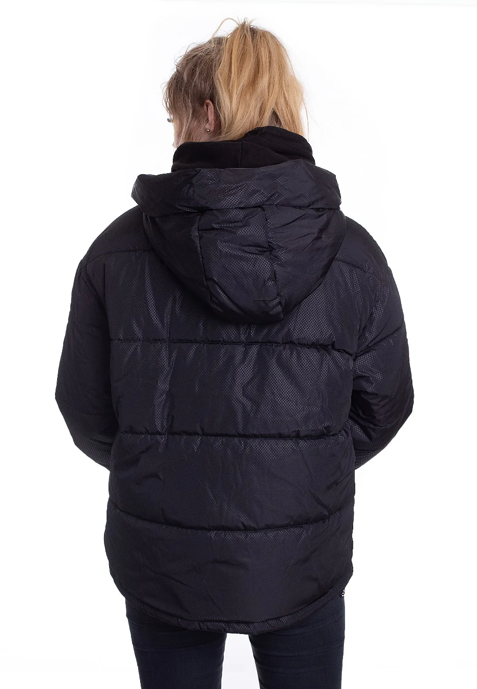 Urban Classics - Oversized Hooded Puffer Black - Jacket - Image 4