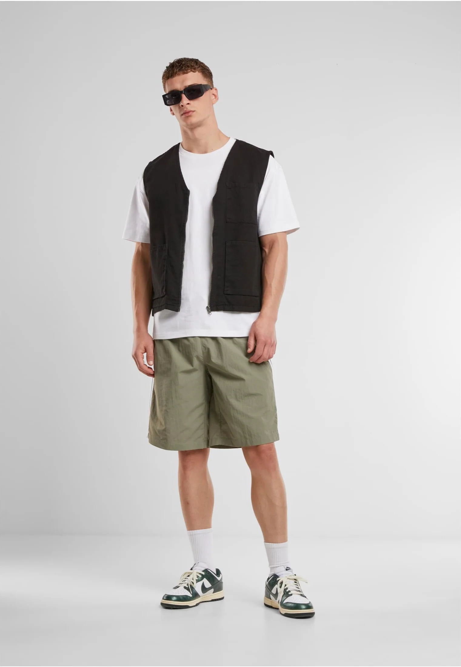 Urban Classics - Patched Stripe Paleolive - Board Shorts - Image 4
