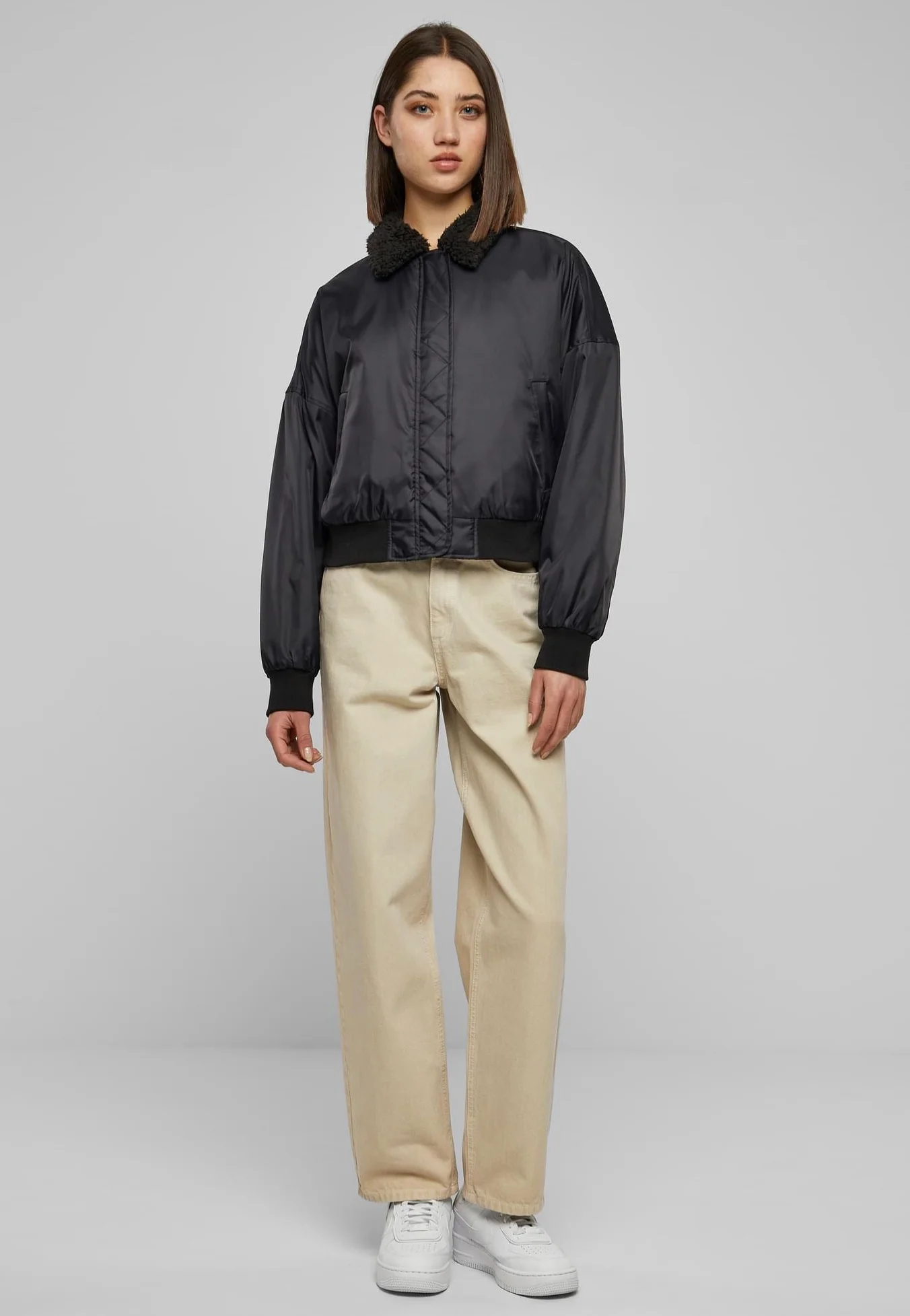 Urban Classics - Pilot Bomber Black - Jacket - Image 5