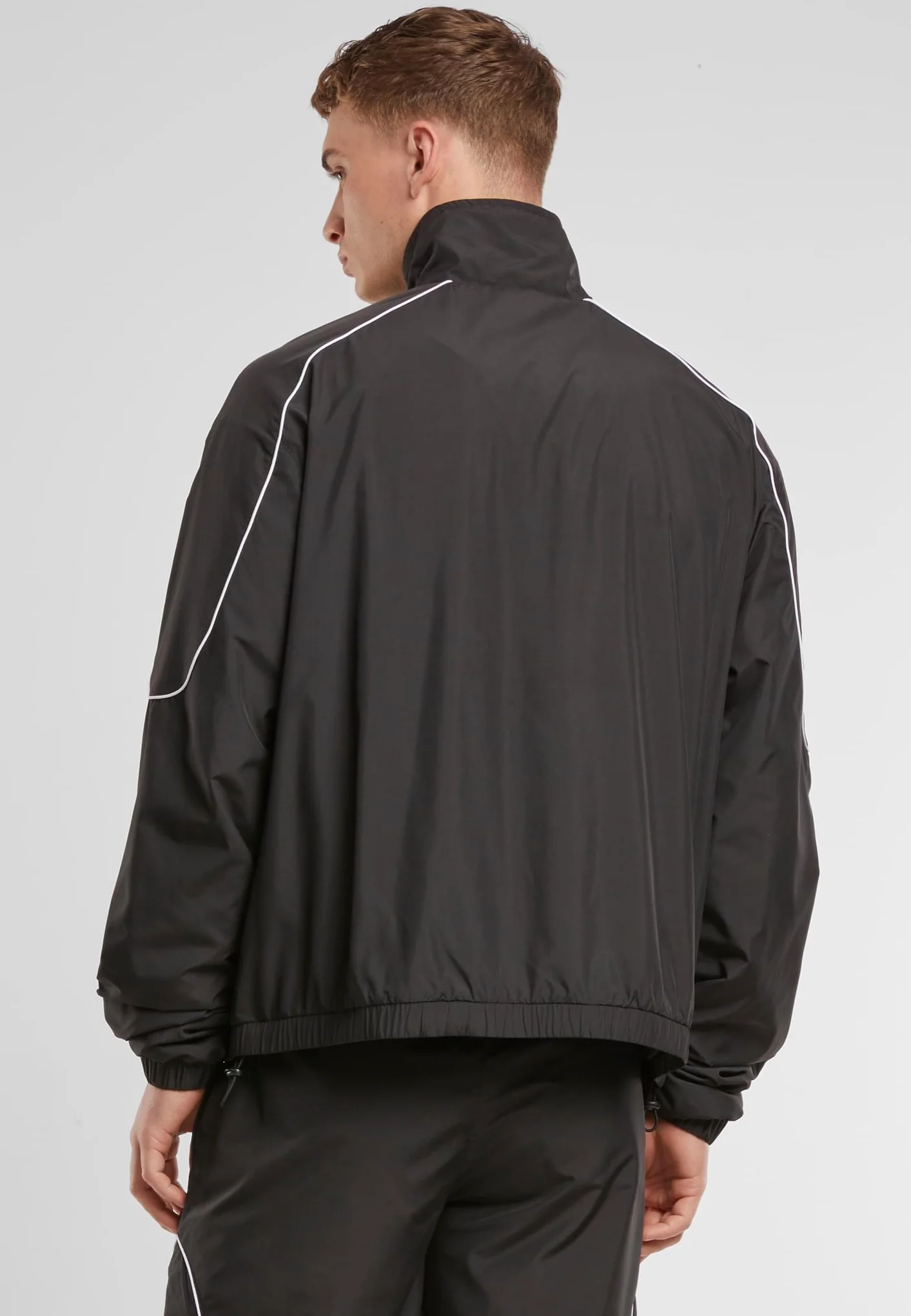 Urban Classics - Piped Panel Black - Track Jacket - Image 3