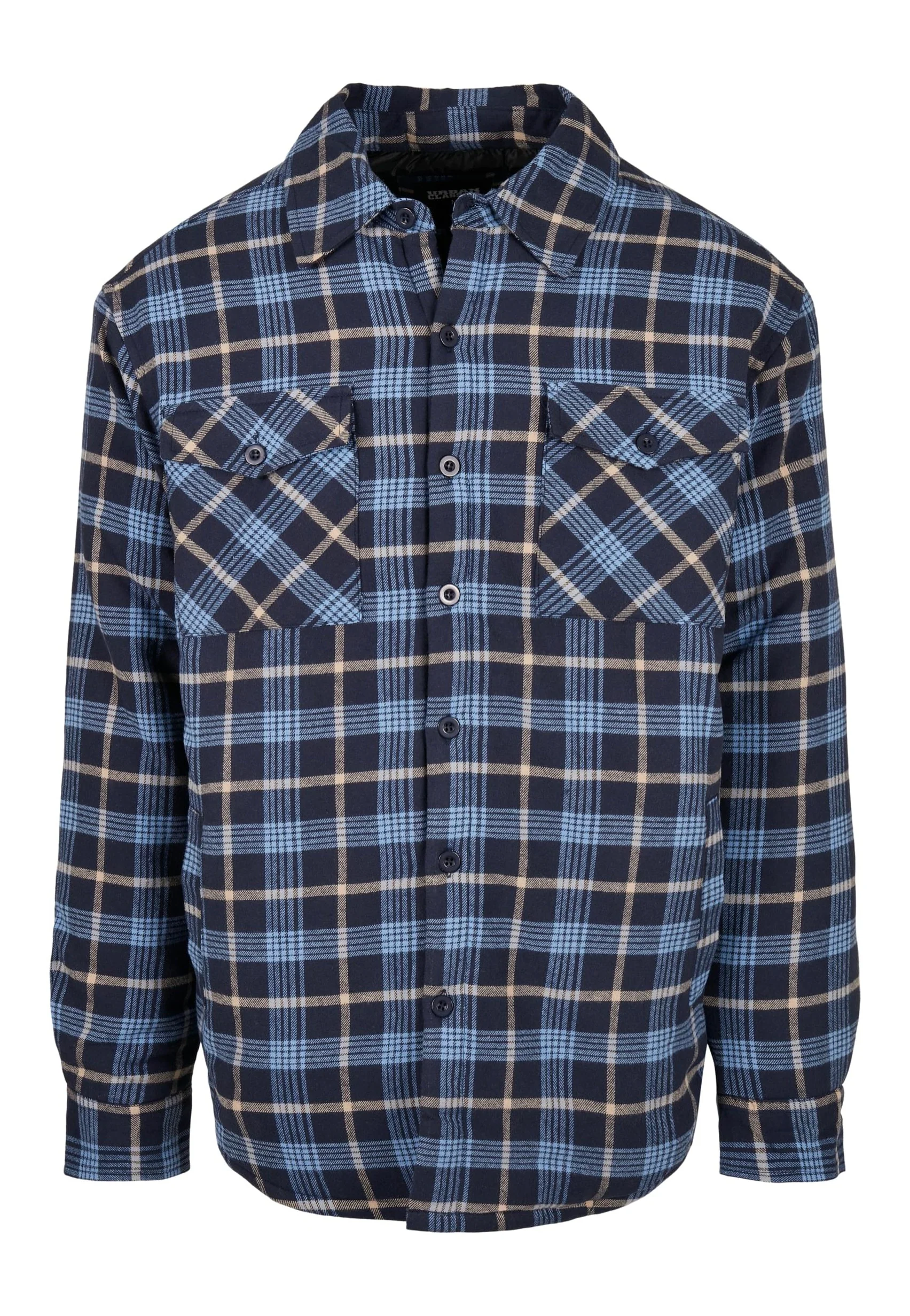 Urban Classics - Plaid Quilted Lightblue/Darkblue - Jacket - Image 7