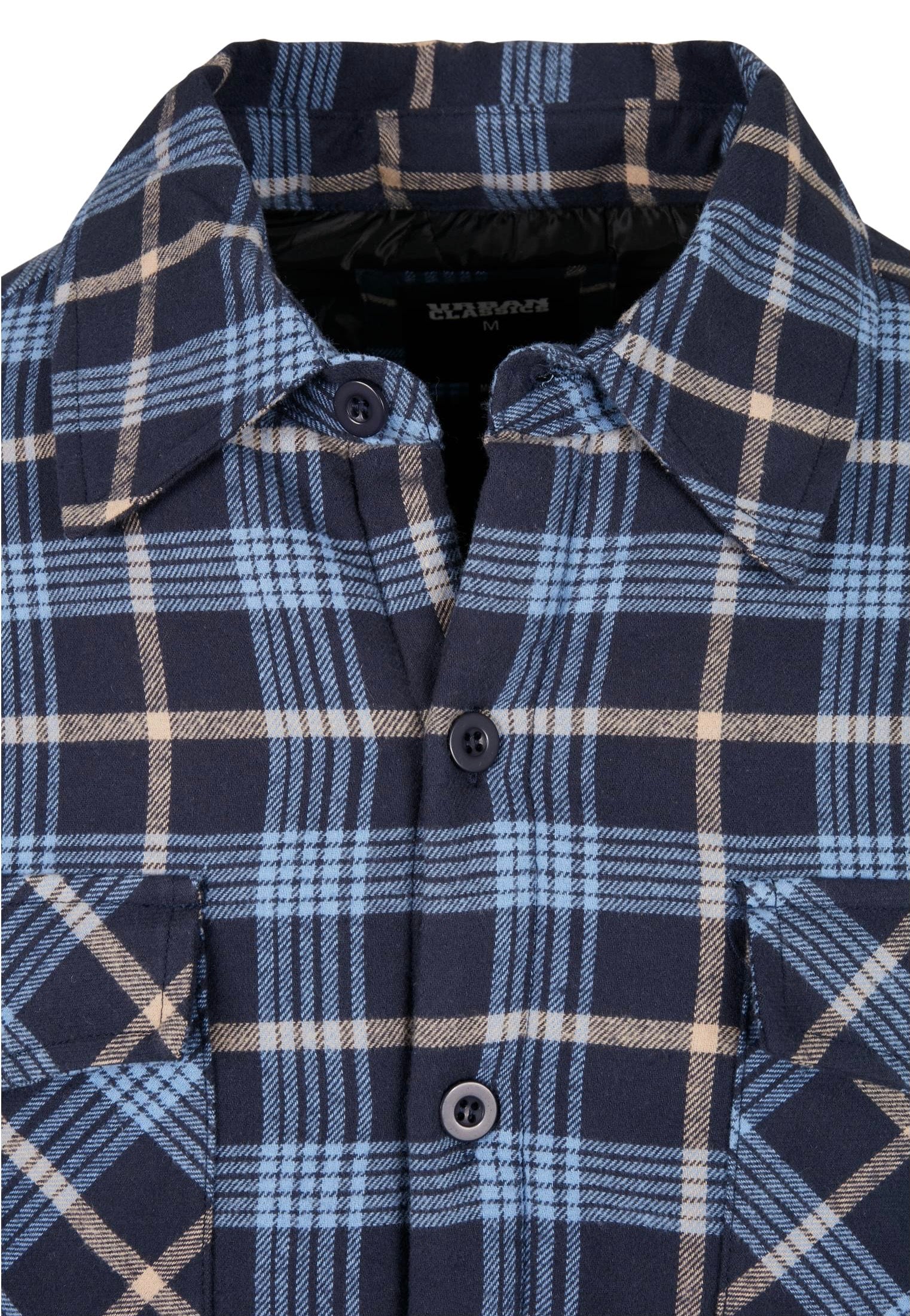 Urban Classics - Plaid Quilted Lightblue/Darkblue - Jacket - Image 9